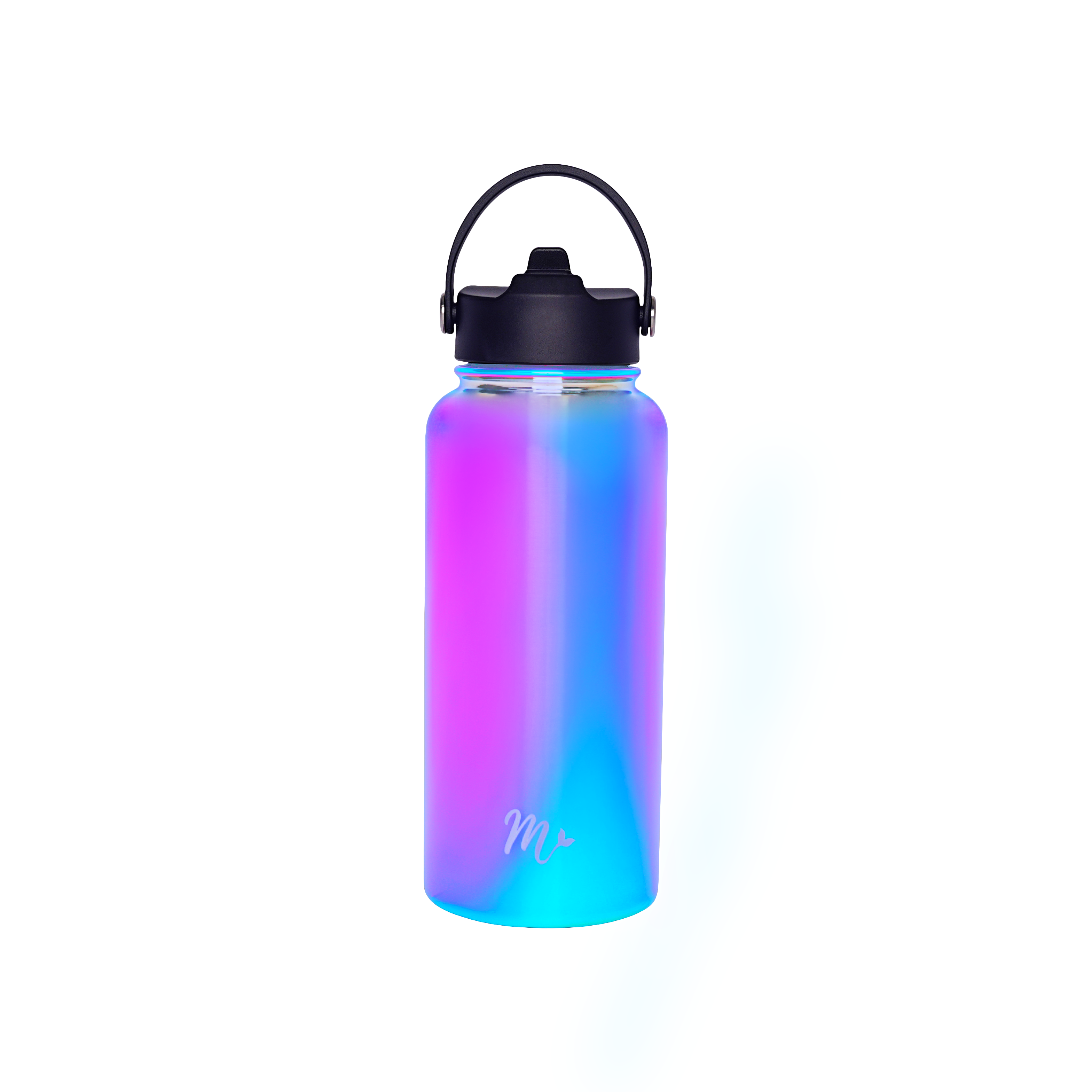 Be Mermazing Mermaid Purple Flip Top Water Bottle w/Straw – Aura