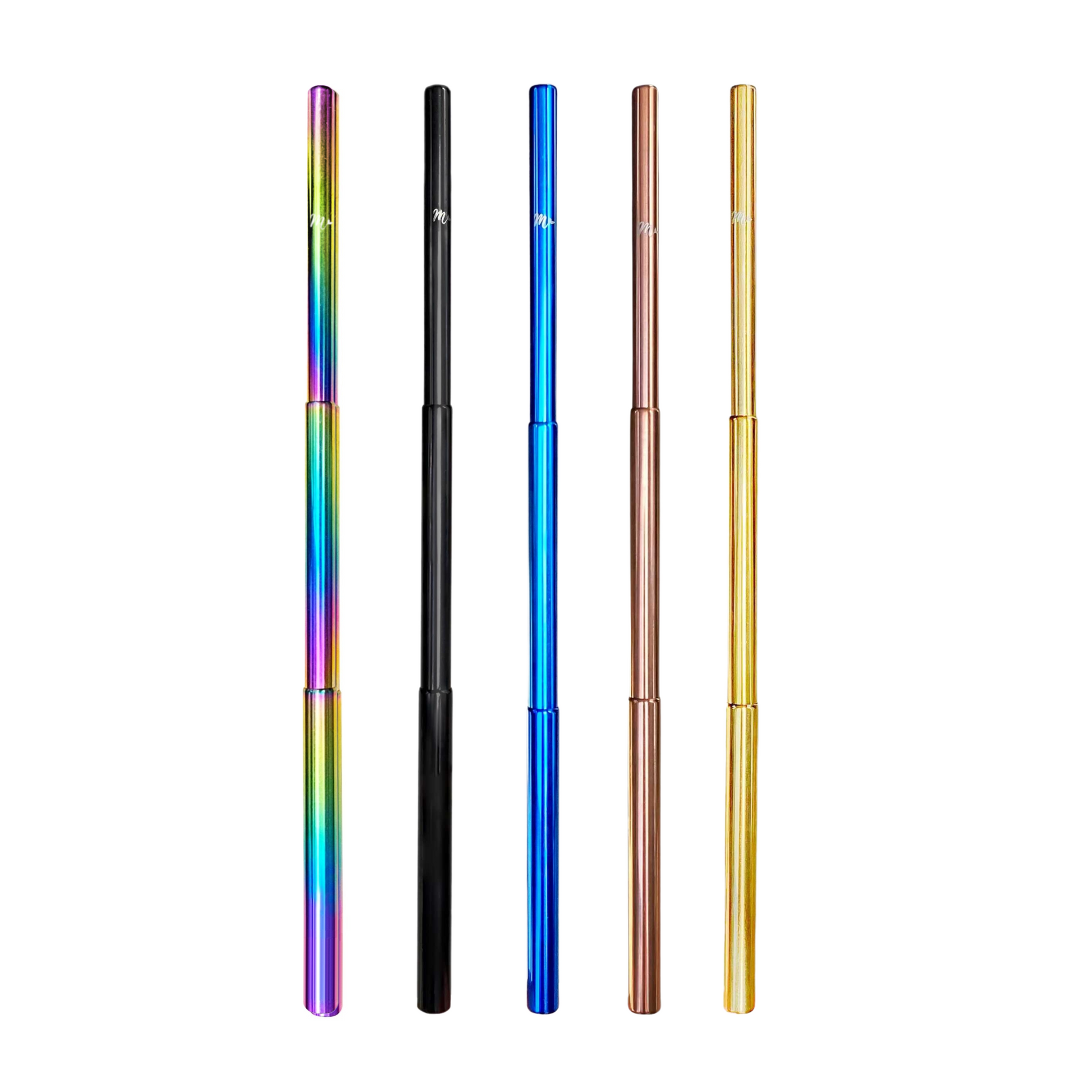 Mermaid Telescopic Straw, Siren Telescopic Straw, Ocean Blue Telescopic Straw, Rose Gold Telescopic Straw, Gold Telescopic Straw, Mermaid Straws Telescopic Straws that collapse and are easy to take on-the-go