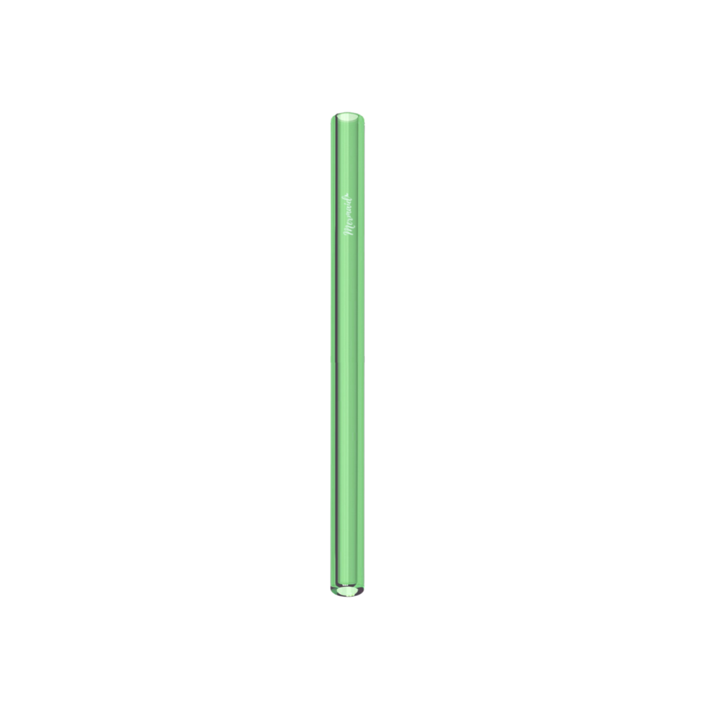 Glass Smoothie Straws, Mermaid Straw, Reusable Straw, green glass single