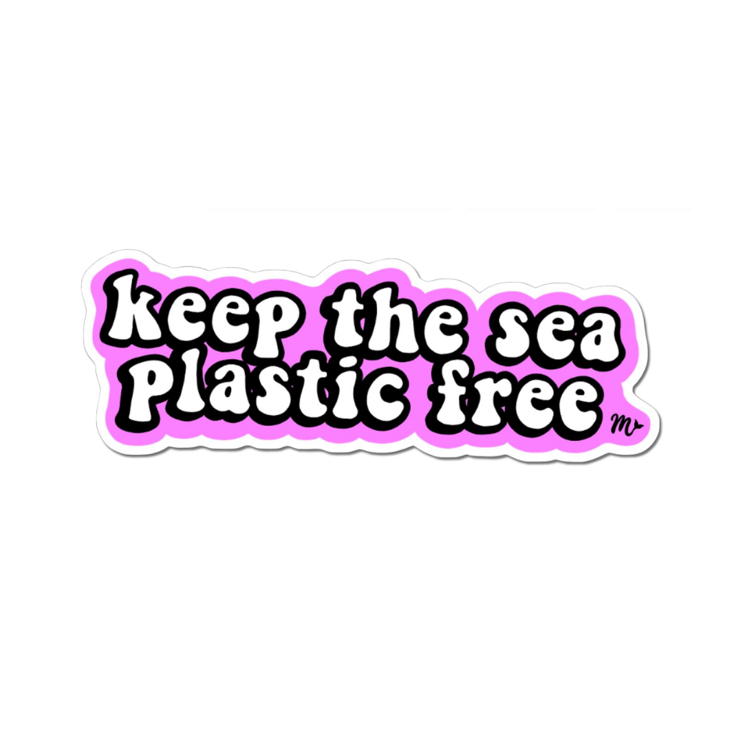 Mermaid Straw Stickers, Plastic Sucks Stickers, keep the sea plastic free sticker