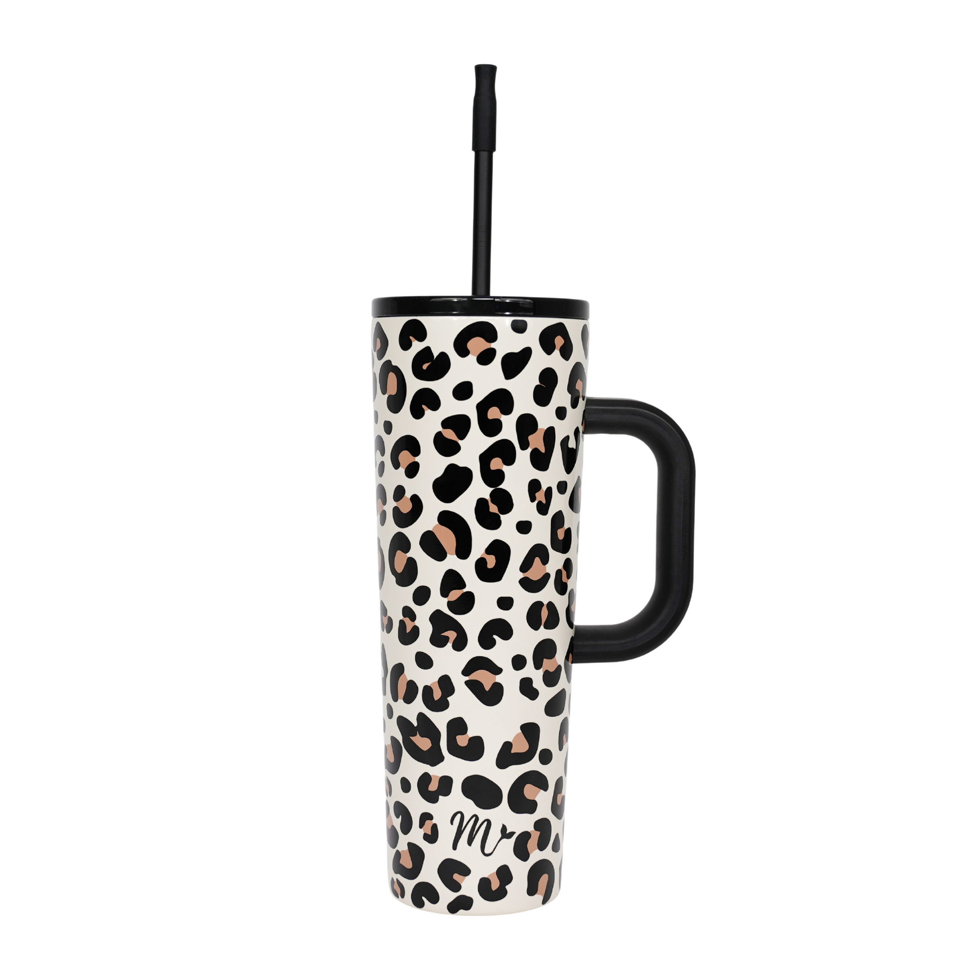 animal print tumbler, trendy tumbler, tumbler with handle, trendy 30oz cup, leakproof tumbler, cute trendy cup, travel mug, straw included, keeps drinks cold, aesthetic cup