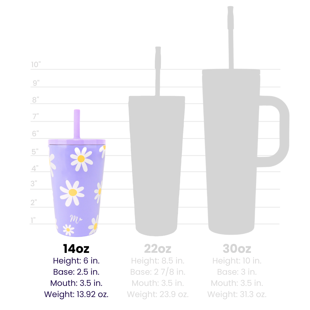 14oz Daisies Tumbler