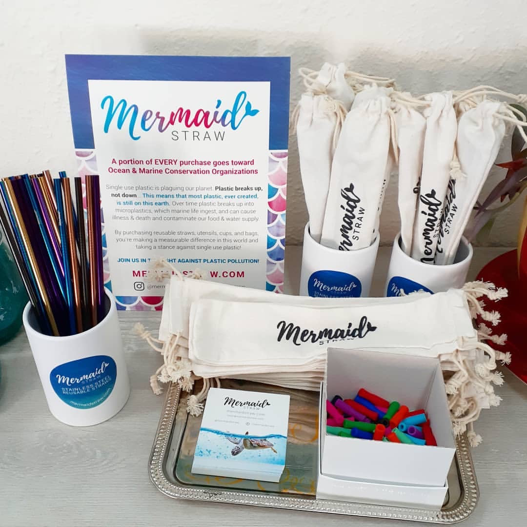 Mermaid Straw - Save 20% on Mermaid Packs today with code DAYONE! The  Mermaid Pack includes a curved, straight, and smoothie Mermaid straws plus  a travel pouch! Perfect eco gift!! SHOP