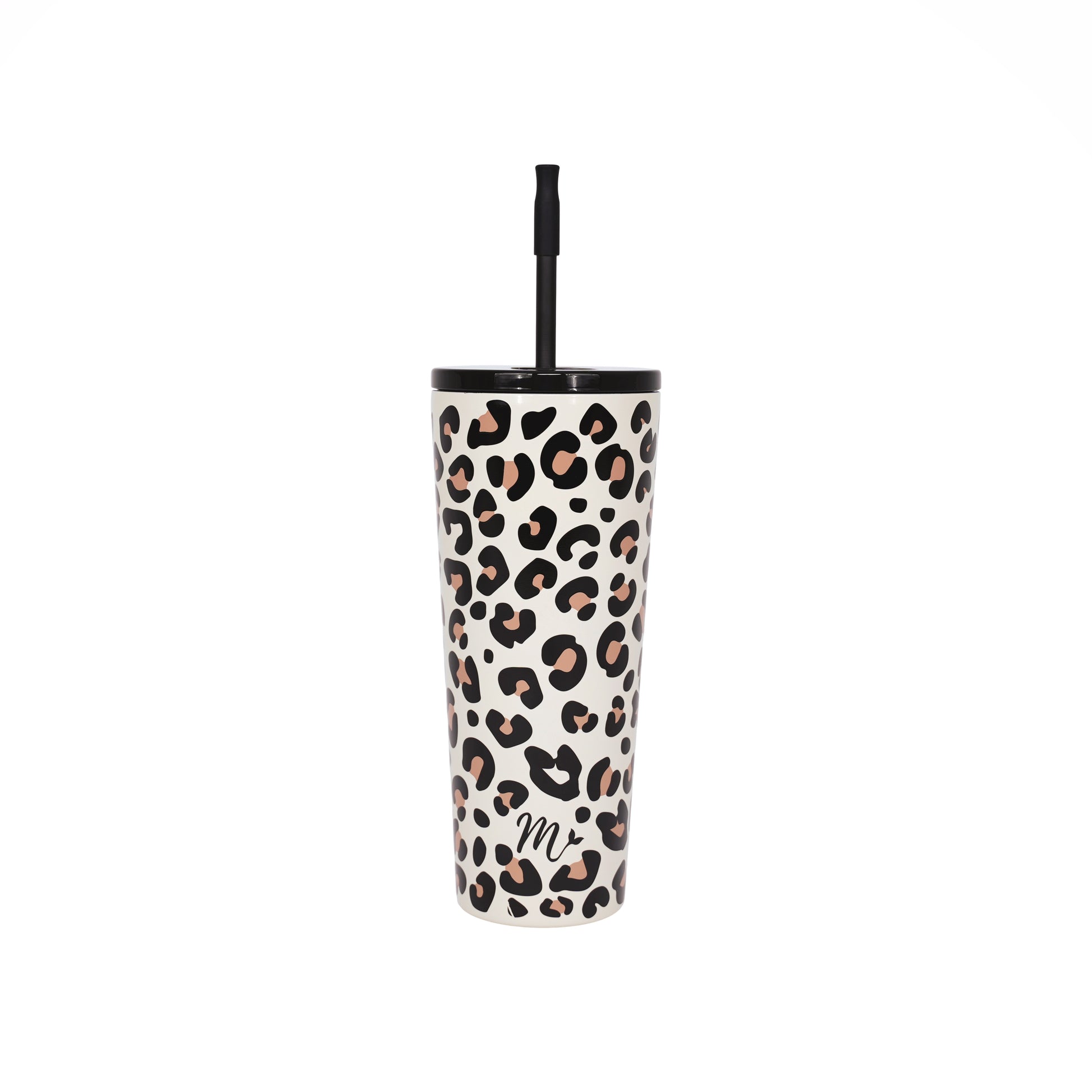 animal print tumbler, keeps drinks cold, leakproof tumbler, super cute, trendy, straw included
