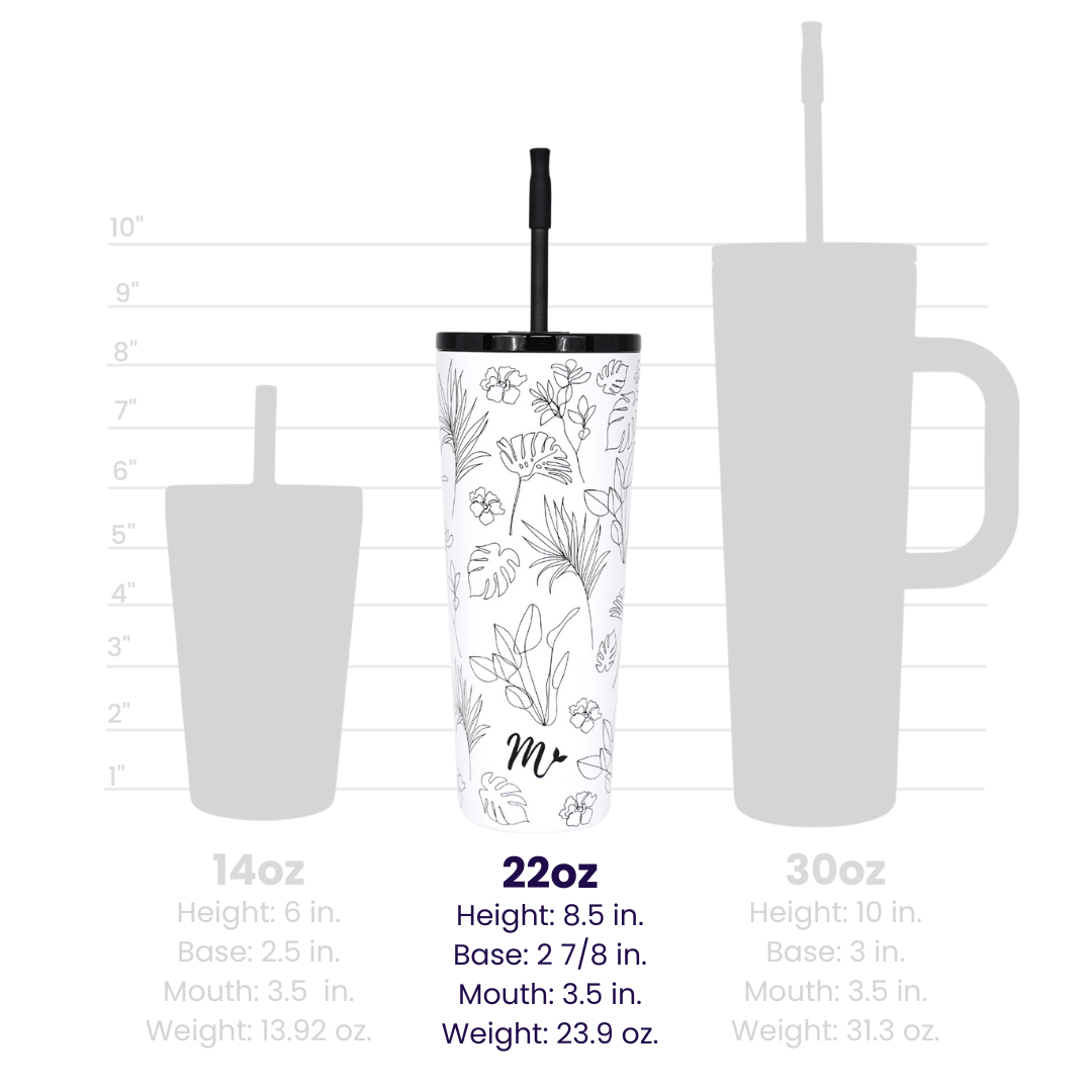 22oz Botanical Tumbler