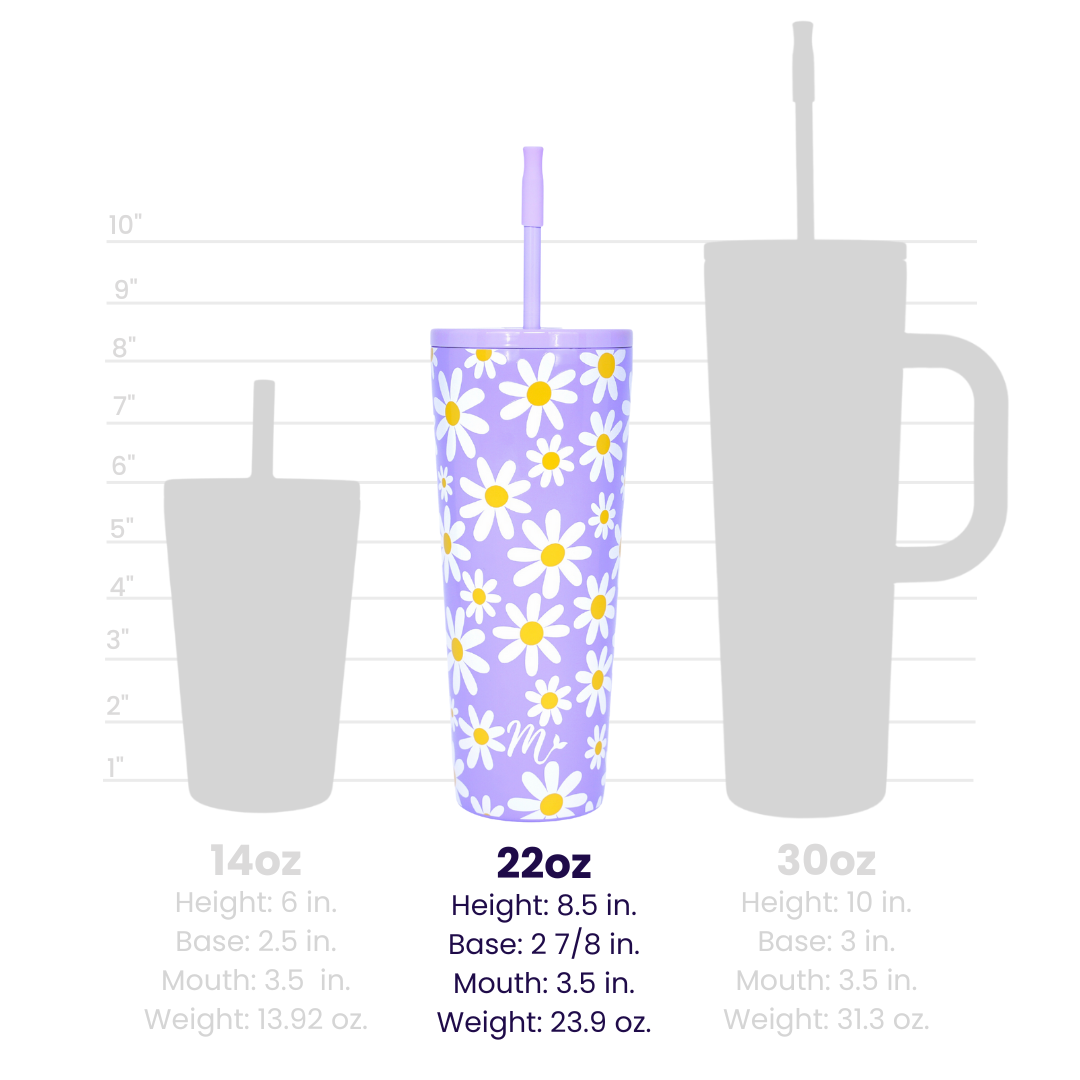 22oz Daisies Tumbler