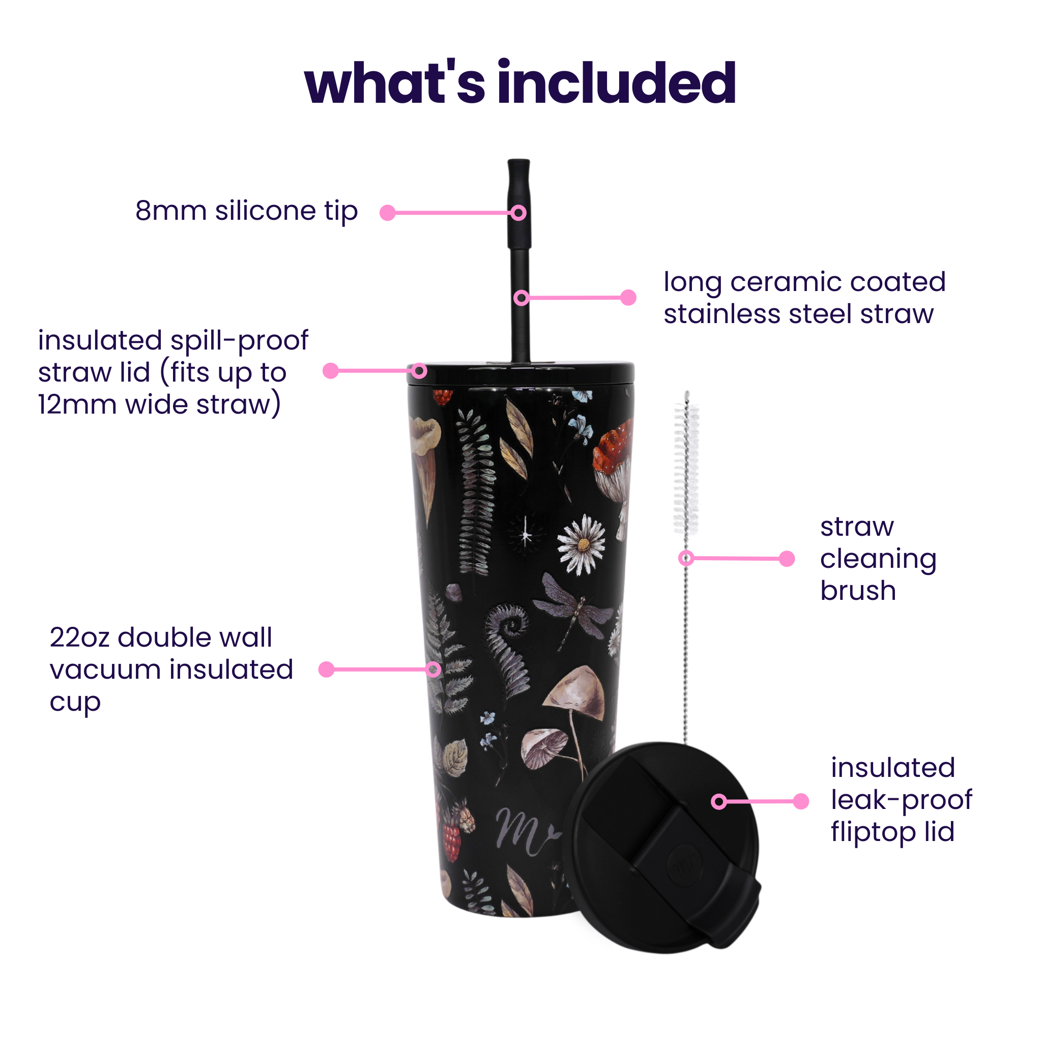 22oz Enchanted Forest Tumbler