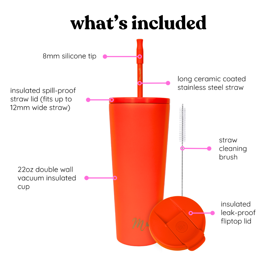 22oz Orange Tumbler