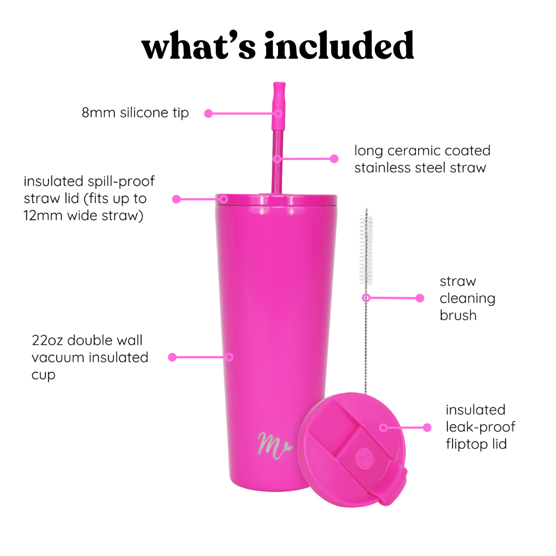 22oz Pink Tumbler