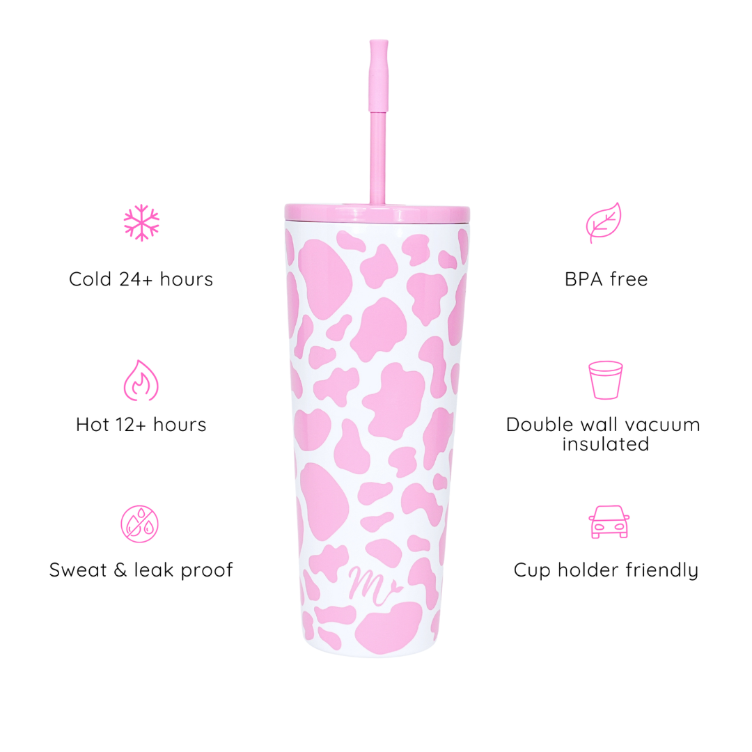 22oz Strawberry Milk Tumbler