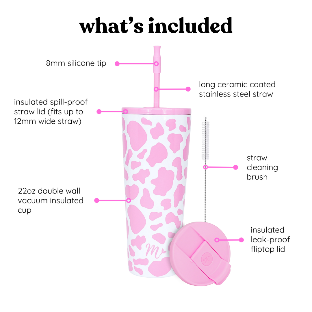 22oz Strawberry Milk Tumbler