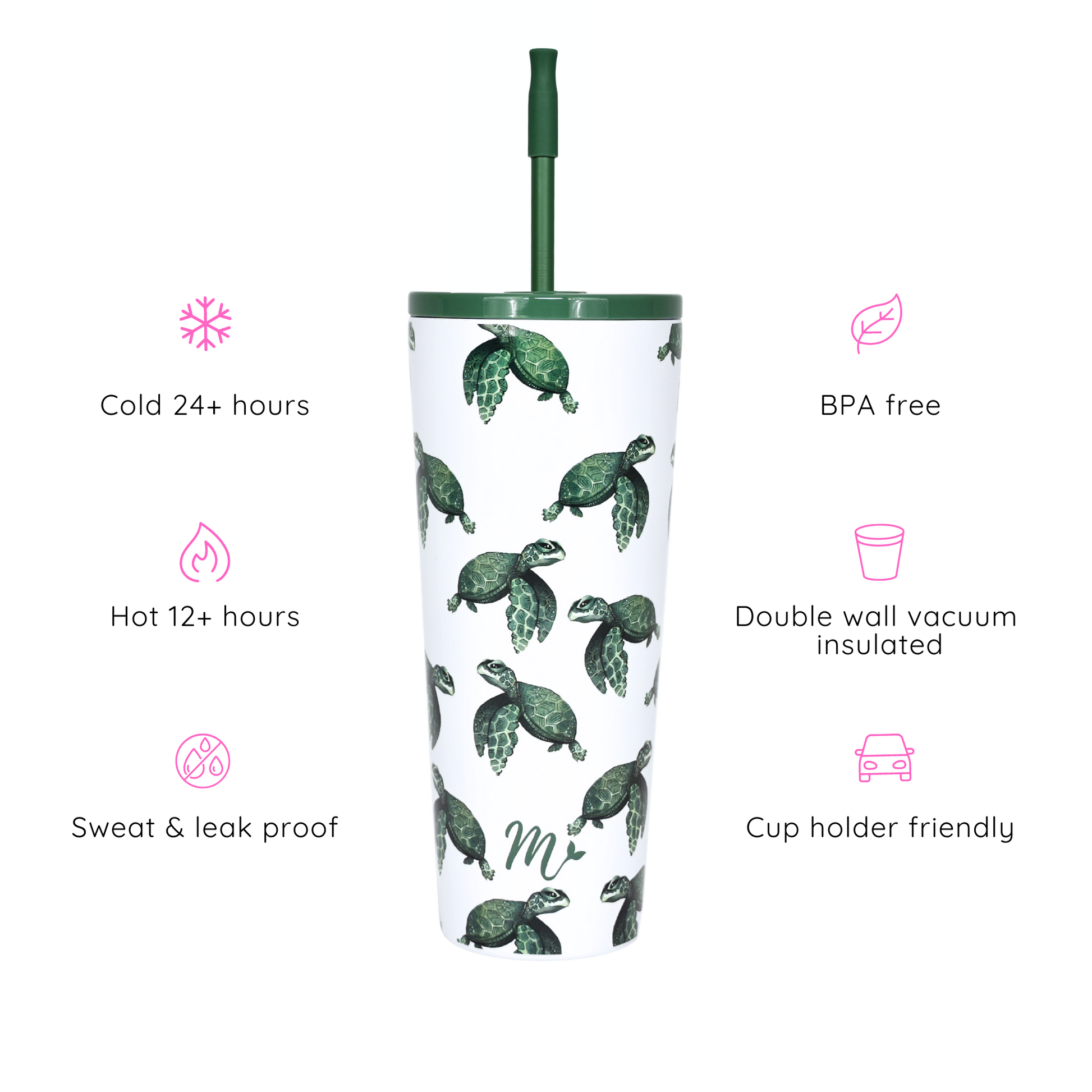 turtle cup, tumbler, turtle tumbler, green tumbler, super cute, save the turtles cup, straw included,keeps drinks cold