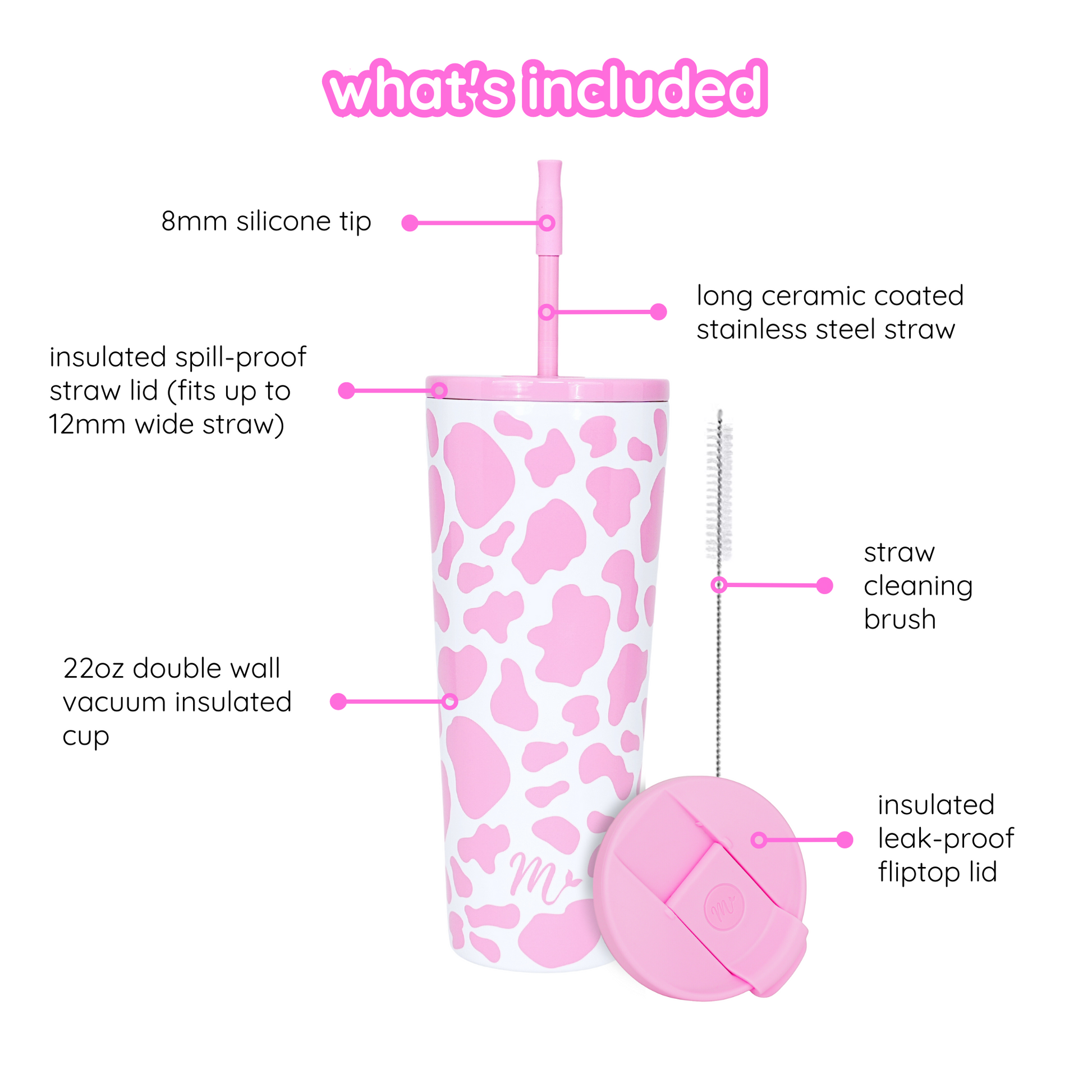 pastel tumbler, cowgirl tumbler, trendy 22oz cup, leakproof tumbler, cute trendy cup, travel mug, straw included, keeps drinks cold, aesthetic cup