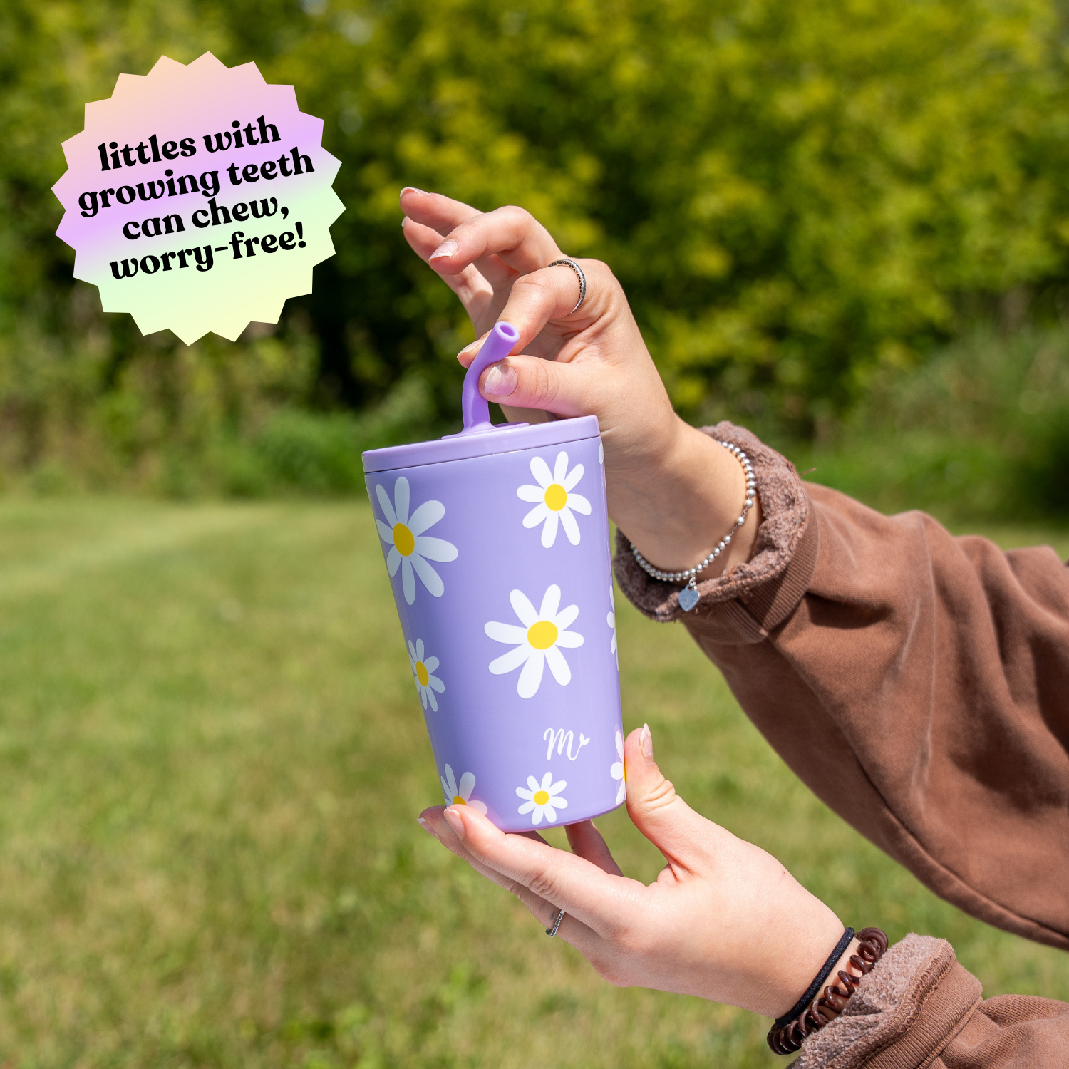 14oz Daisies Kids Tumbler