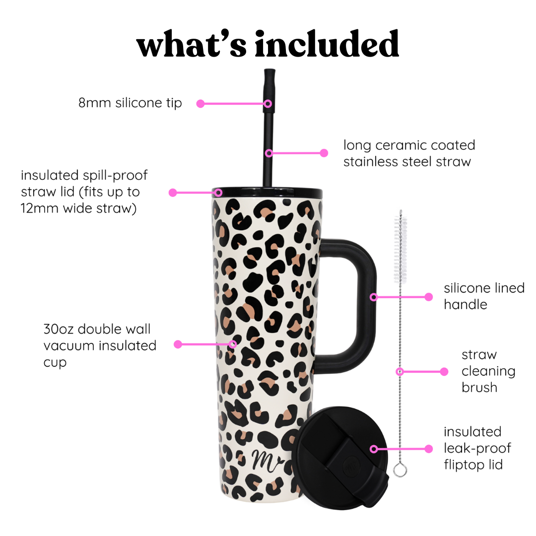 30oz Leopard Tumbler