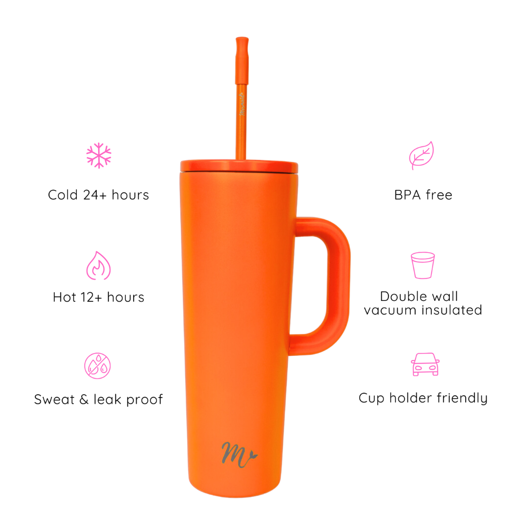 30oz Orange Tumbler