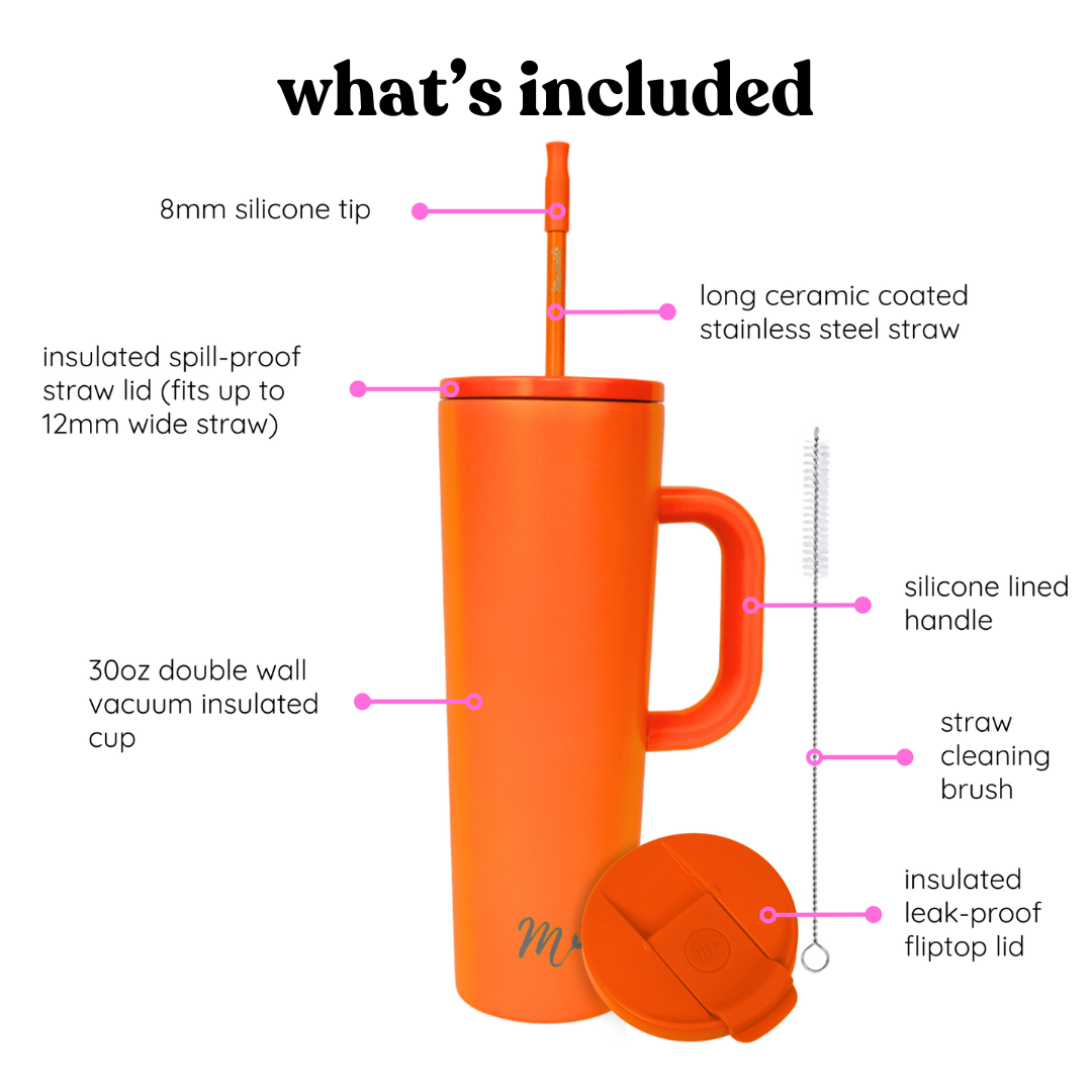 30oz Orange Tumbler