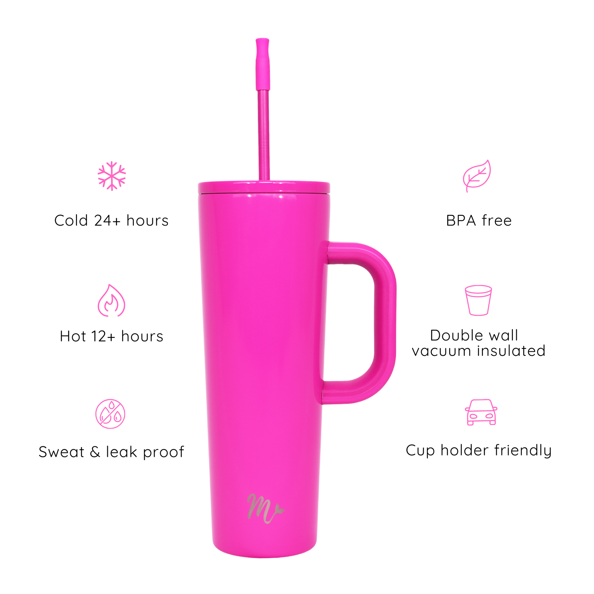 Lady thermal cup, pink
