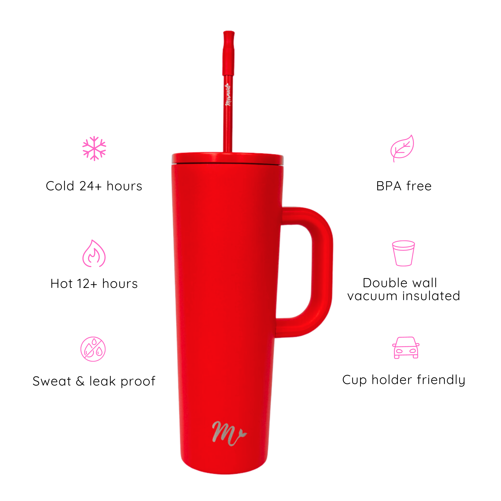 30oz Red Tumbler