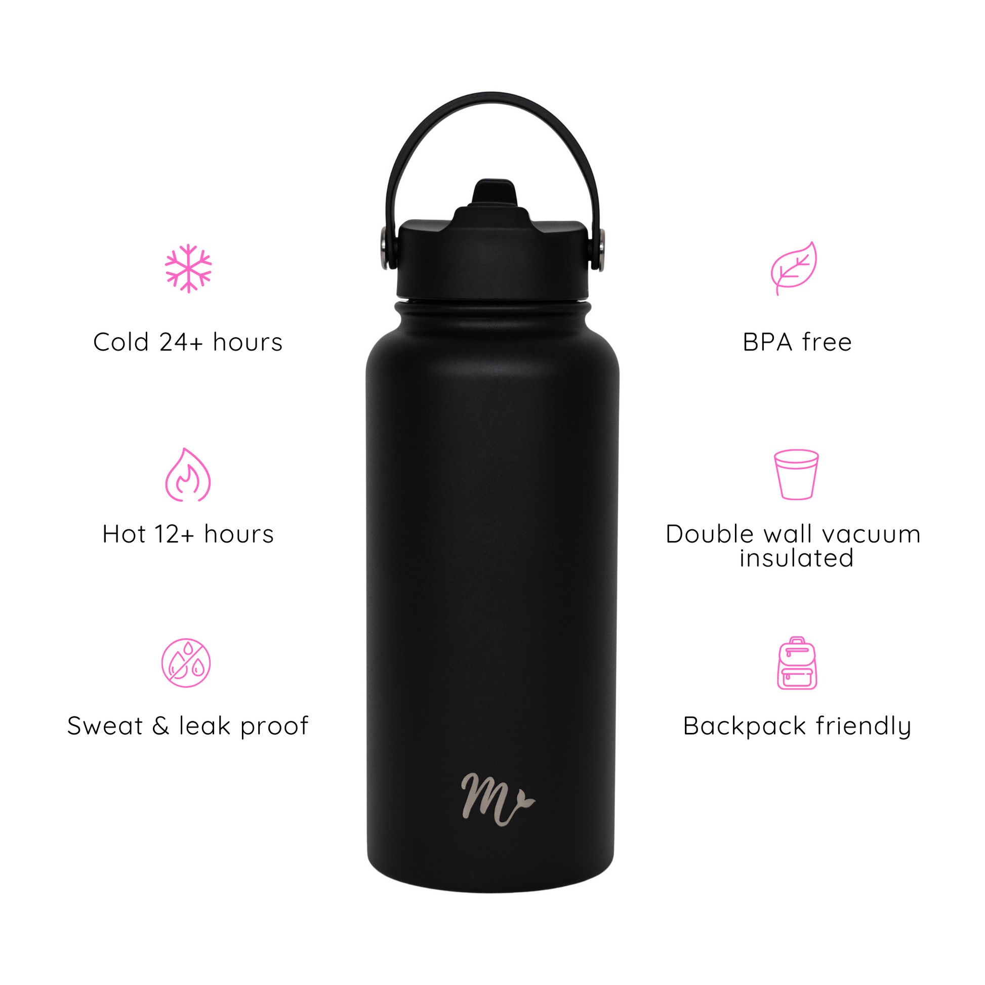 linqin Cute Mermaid Sisters Girls Cycling Water Bottle for Women