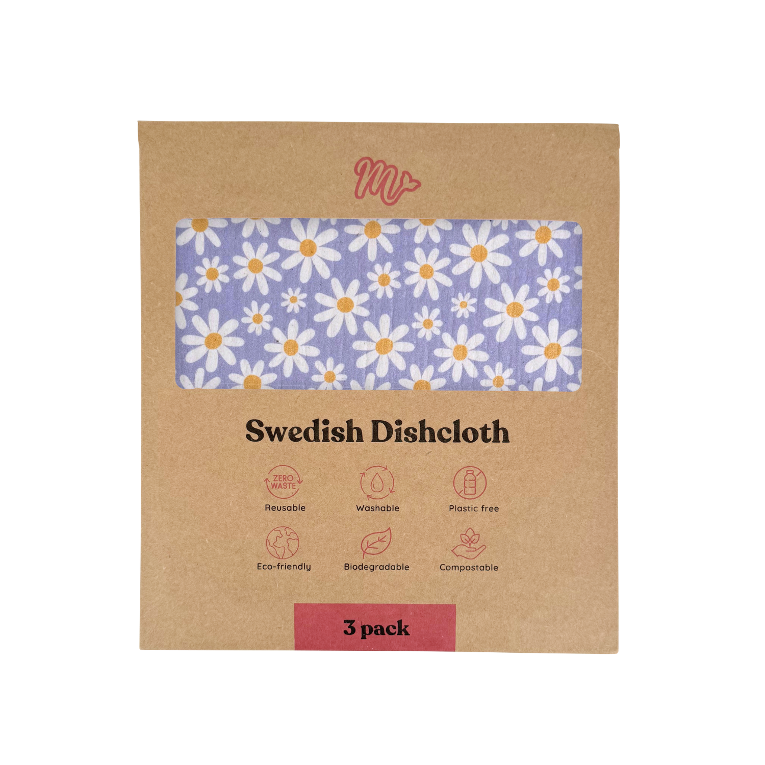 Daisies Swedish Dishcloths