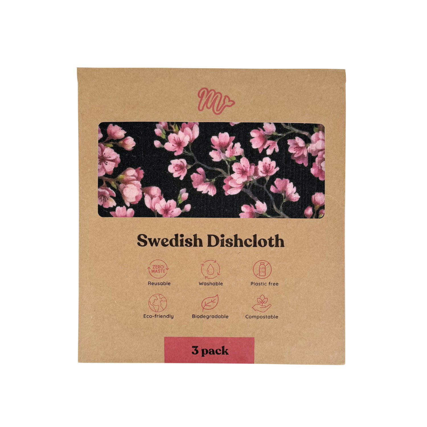 Cherry Blossom Swedish Dishcloths