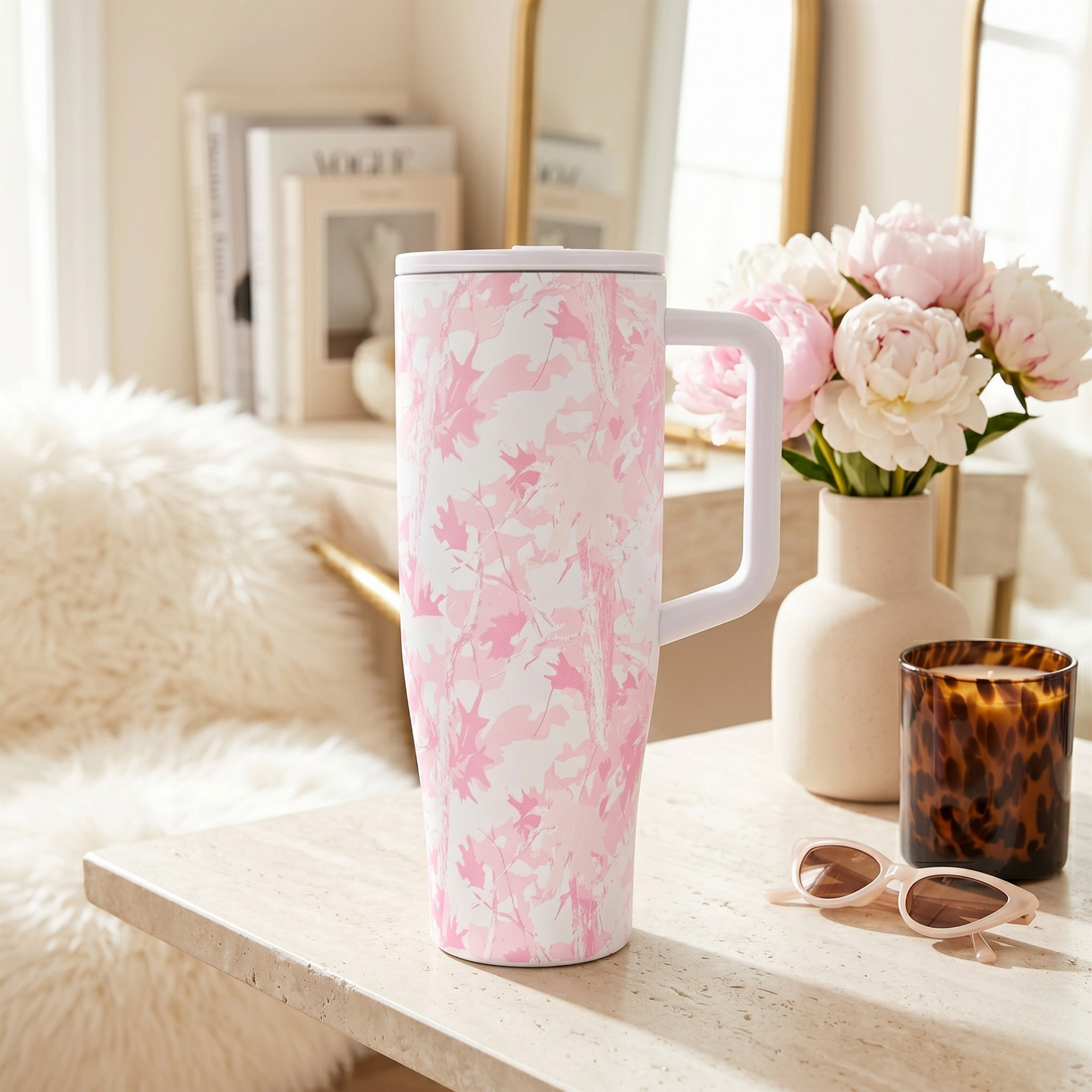 40oz Flo Tumbler - Blush Camo