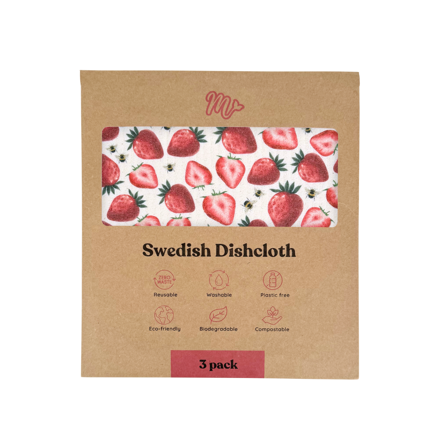 Strawberry Something Swedish Dishcloths