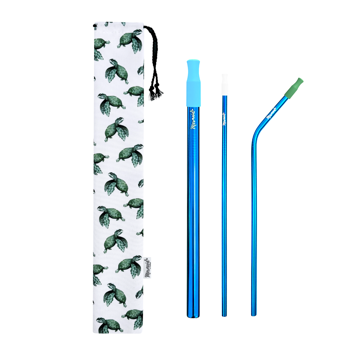 Baby Sea Turtles Stainless Steel Straw Pack