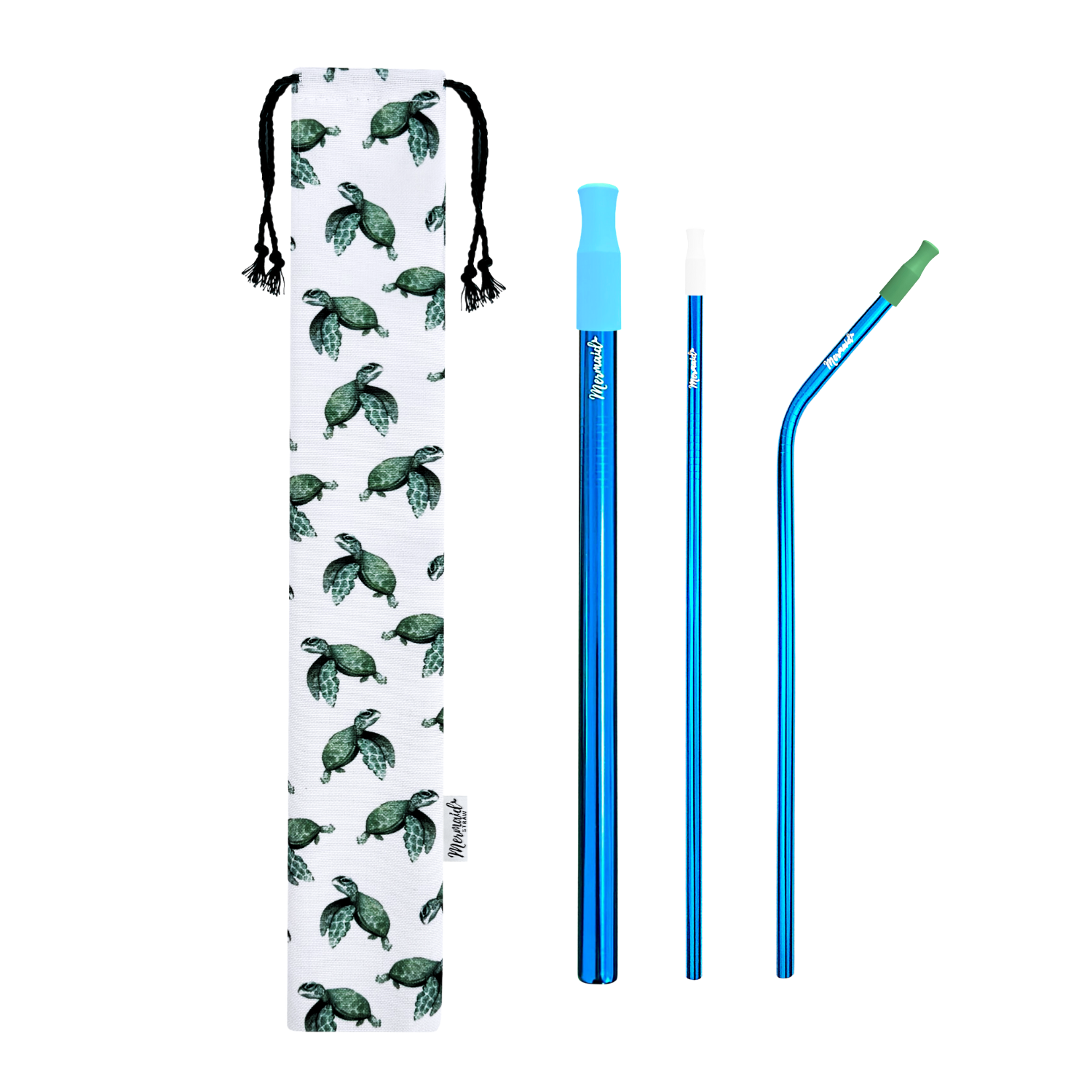 Baby Sea Turtles Stainless Steel Straw Pack