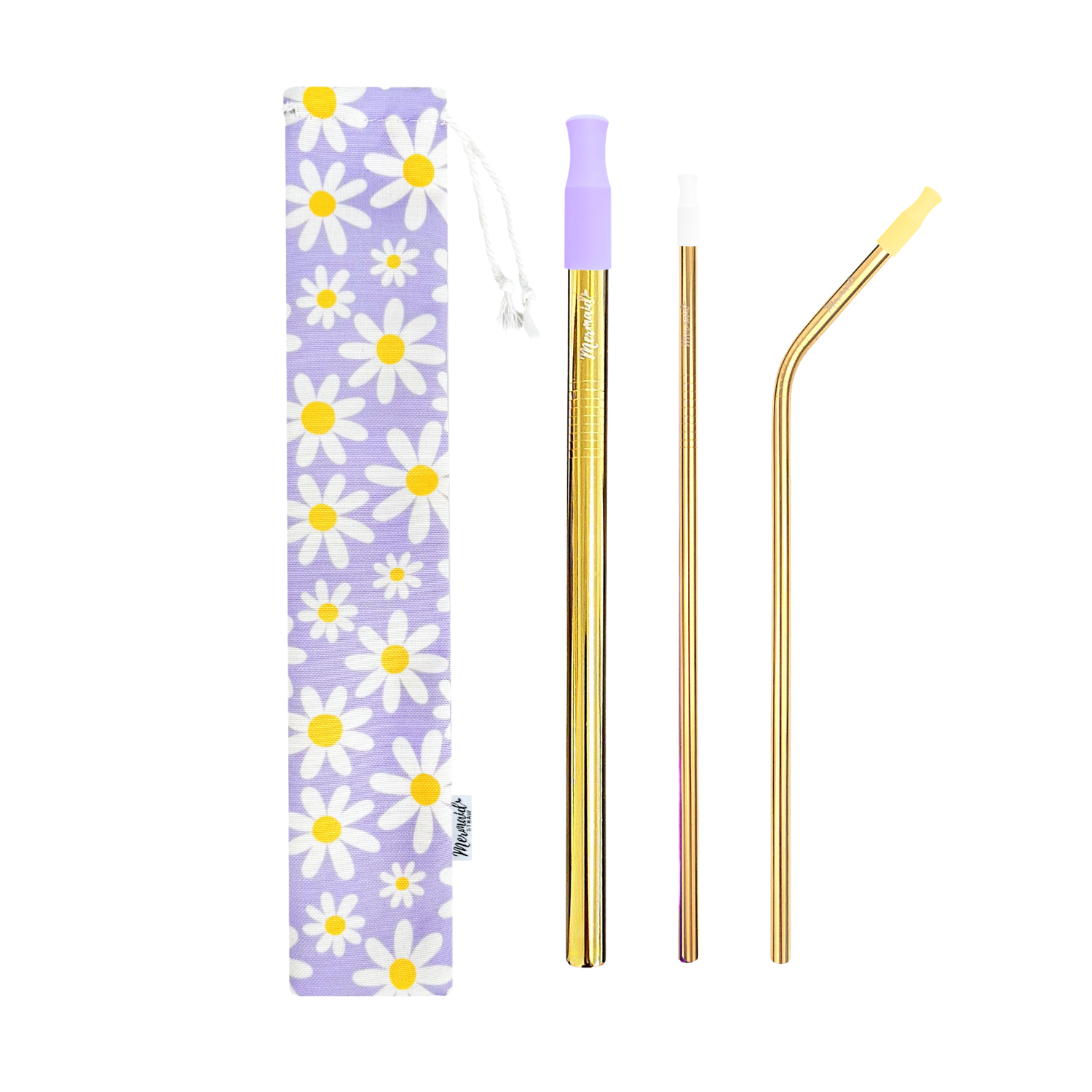 Daisies Stainless Steel Straw Pack