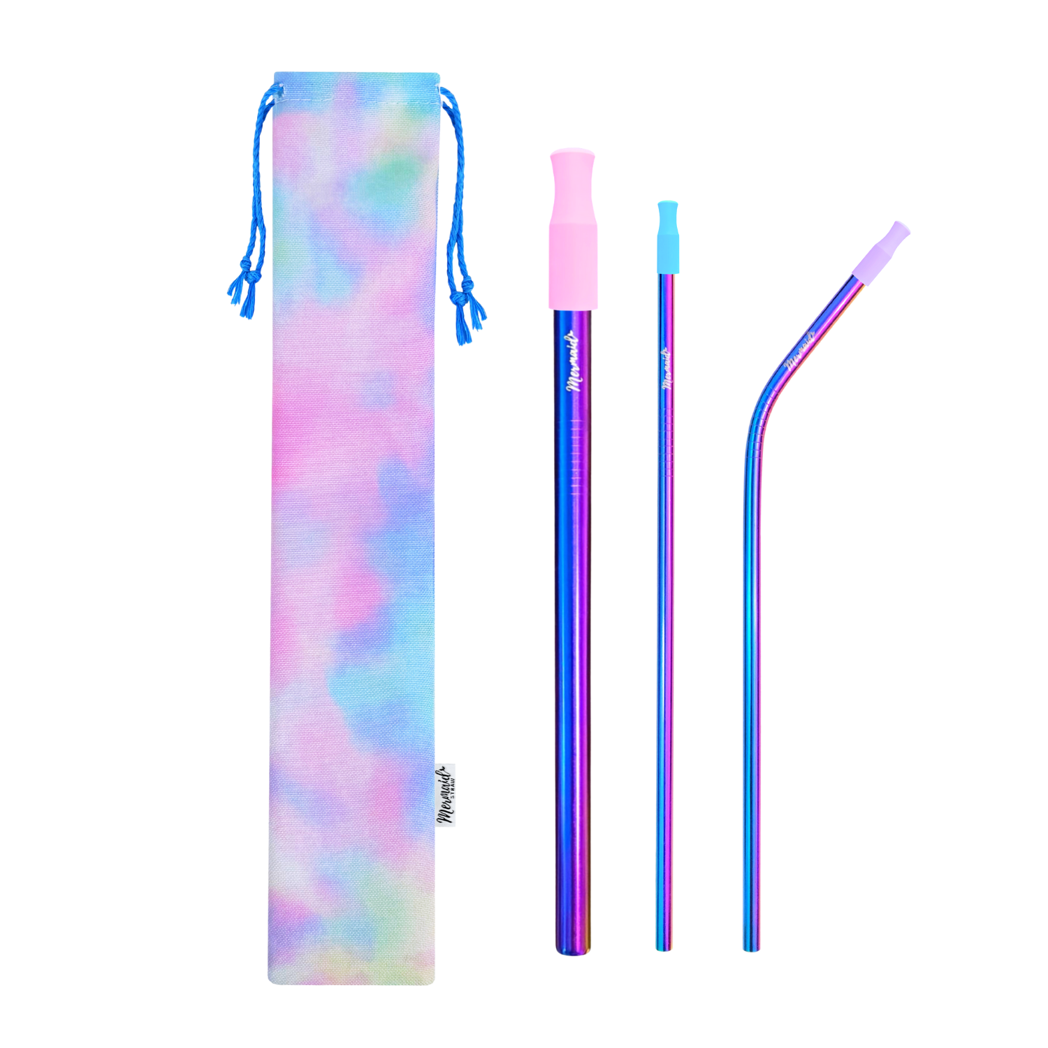 Tie Dye Stainless Steel Straw Pack