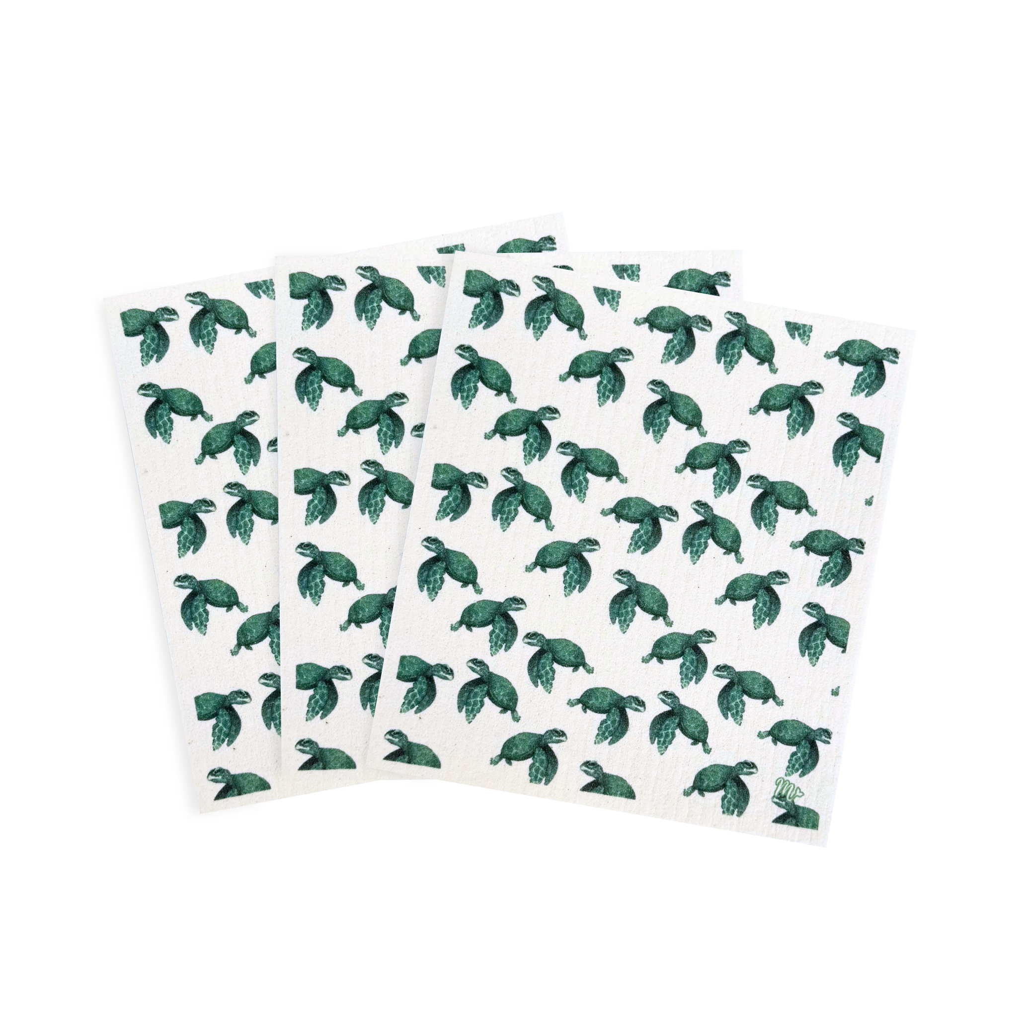 Baby Sea Turtles Swedish Dishcloths