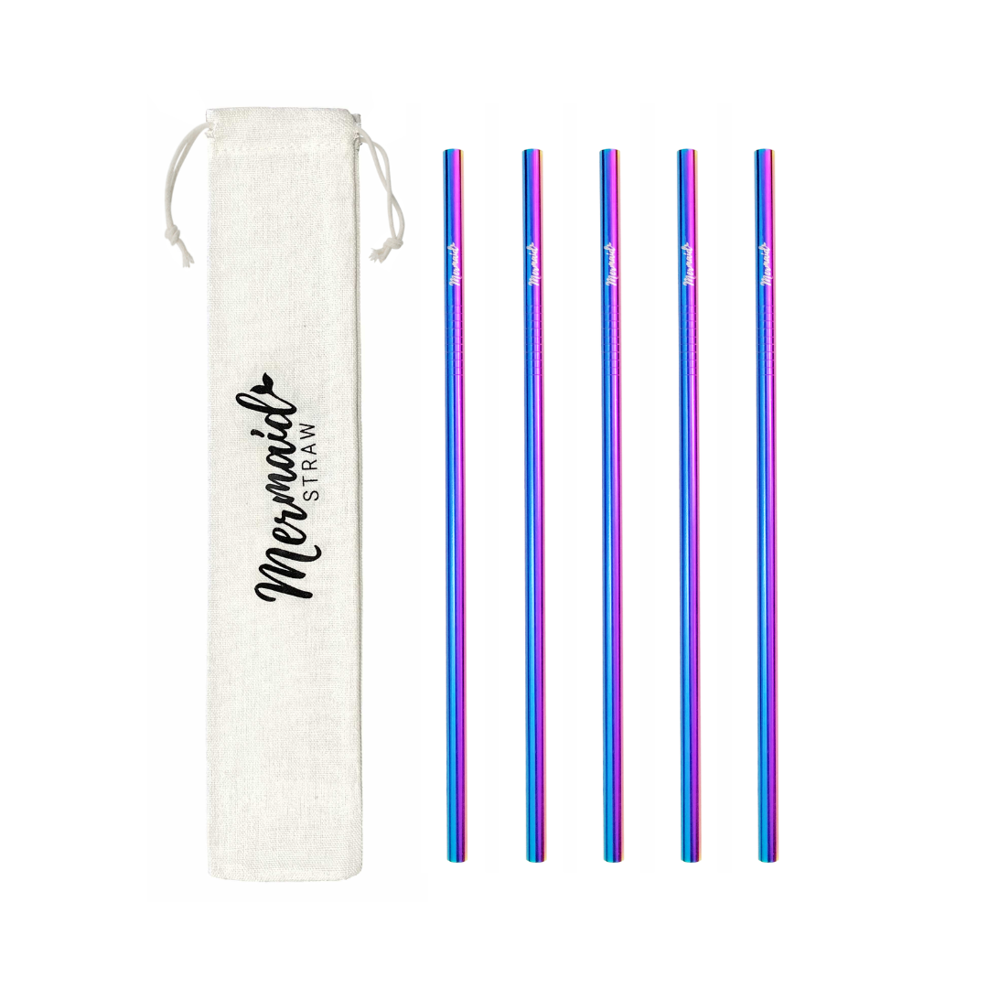 6mm Stainless Steel Straws Packs