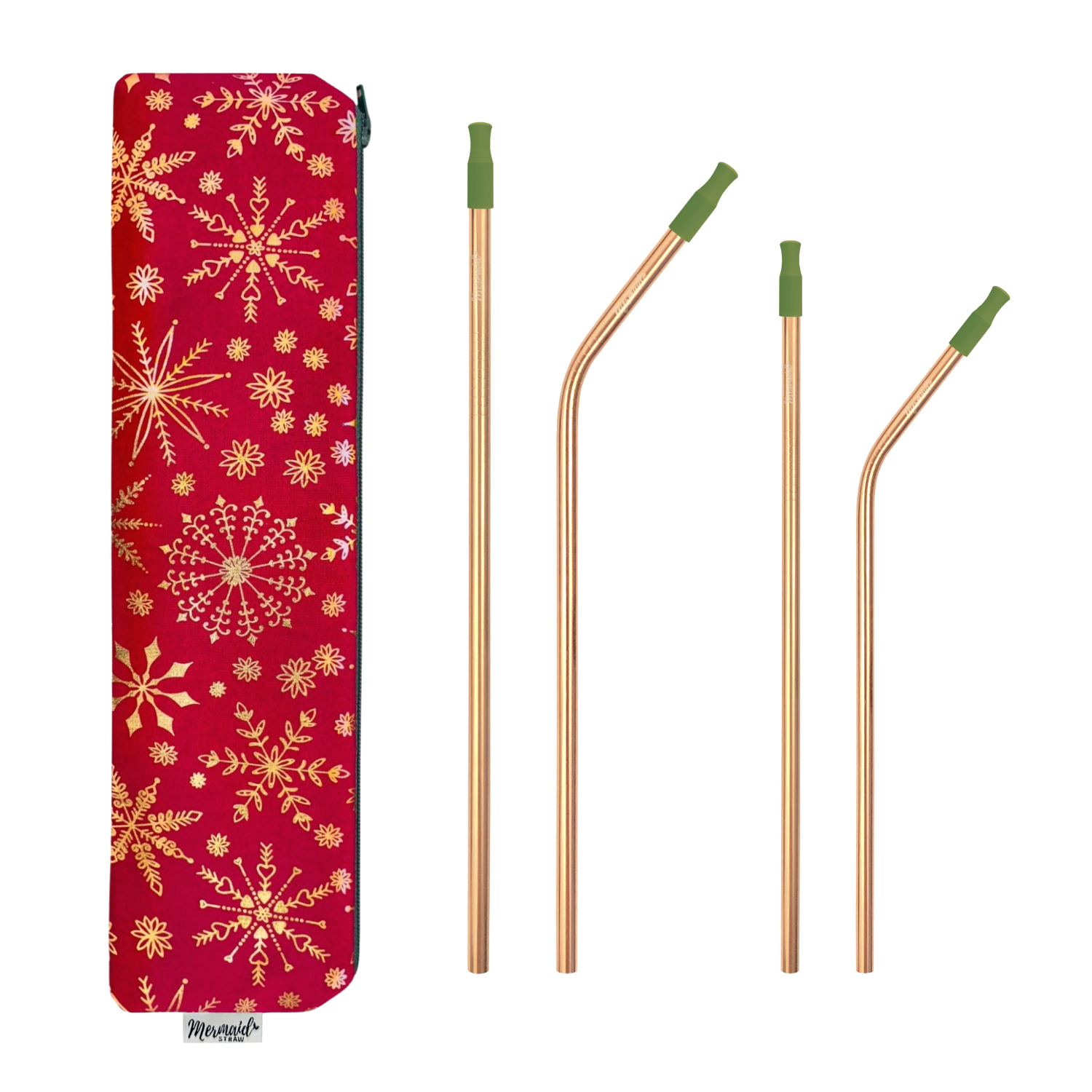 Crimson Christmas Straw Pack