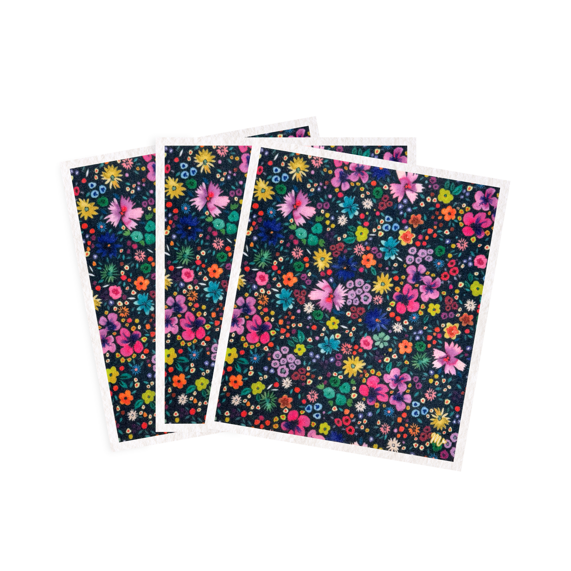 Ditzy Floral Swedish Dishcloths