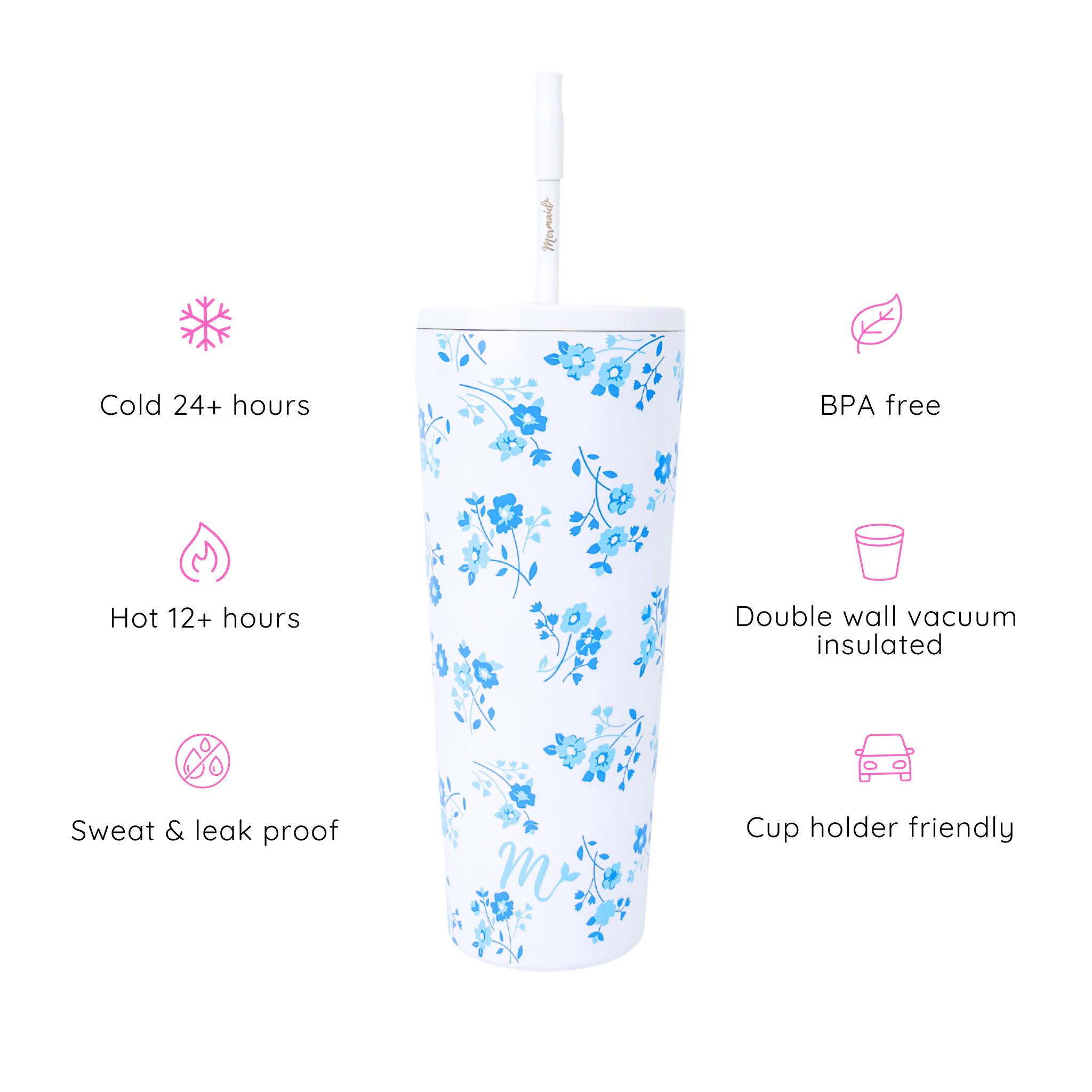 22oz Forget Me Not Tumbler