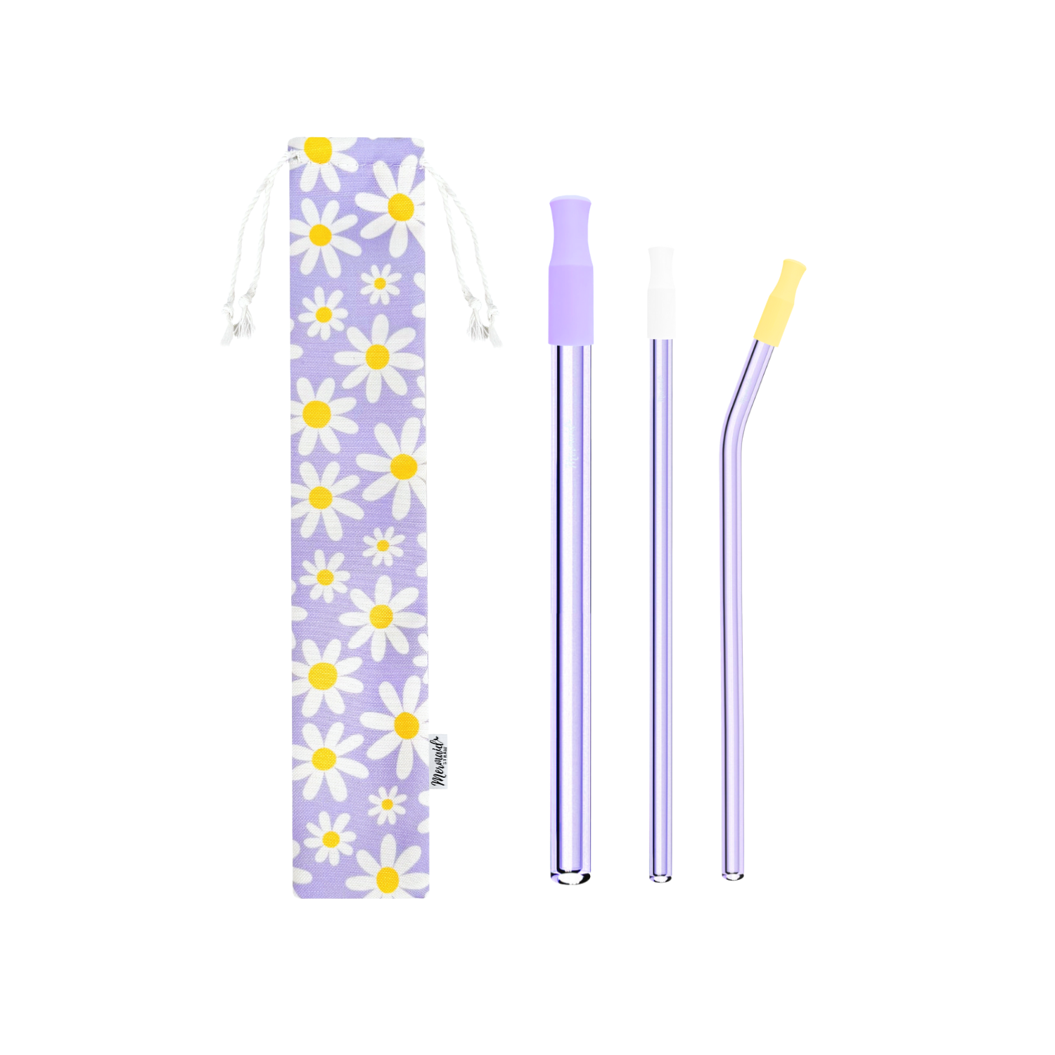 Daisies Glass Straw Pack