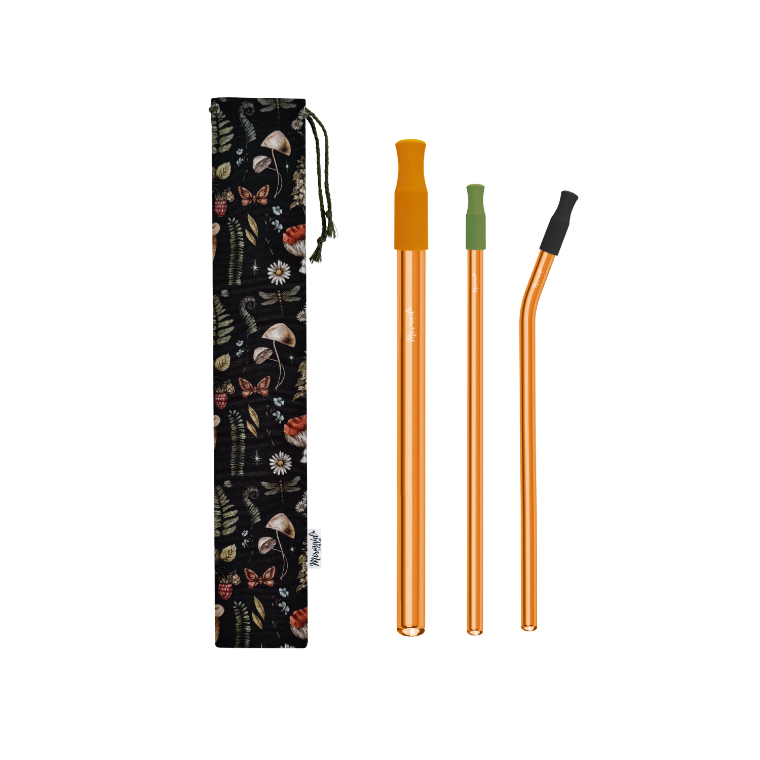 Enchanted Forest Glass Straw Pack