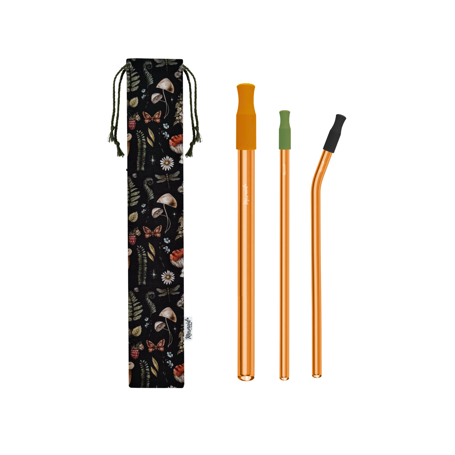 Enchanted Forest Glass Straw Pack