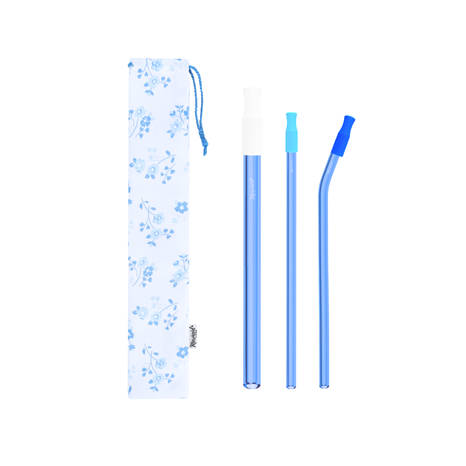 Forget Me Not Glass Straw Pack