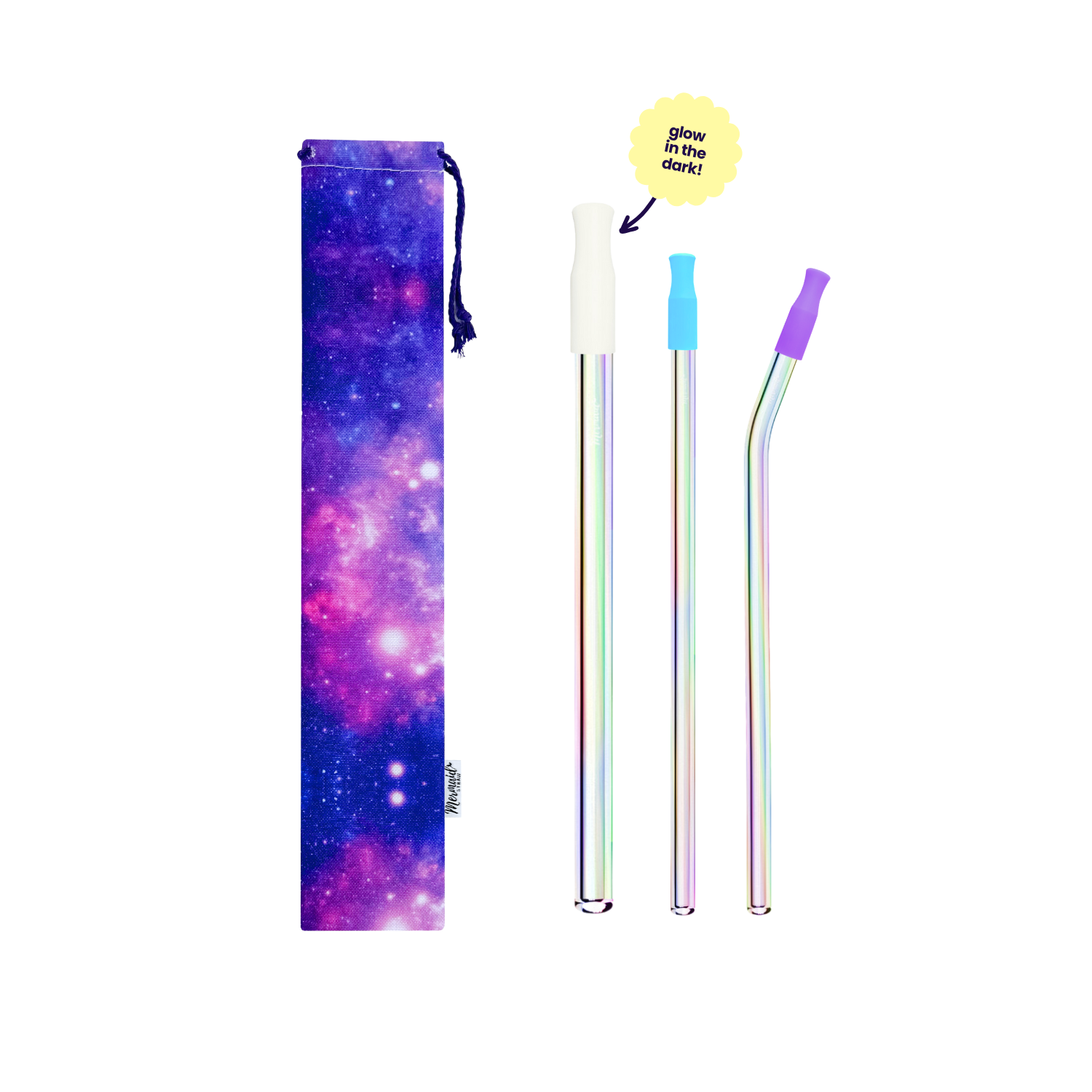 Galaxy Glass Straw Pack