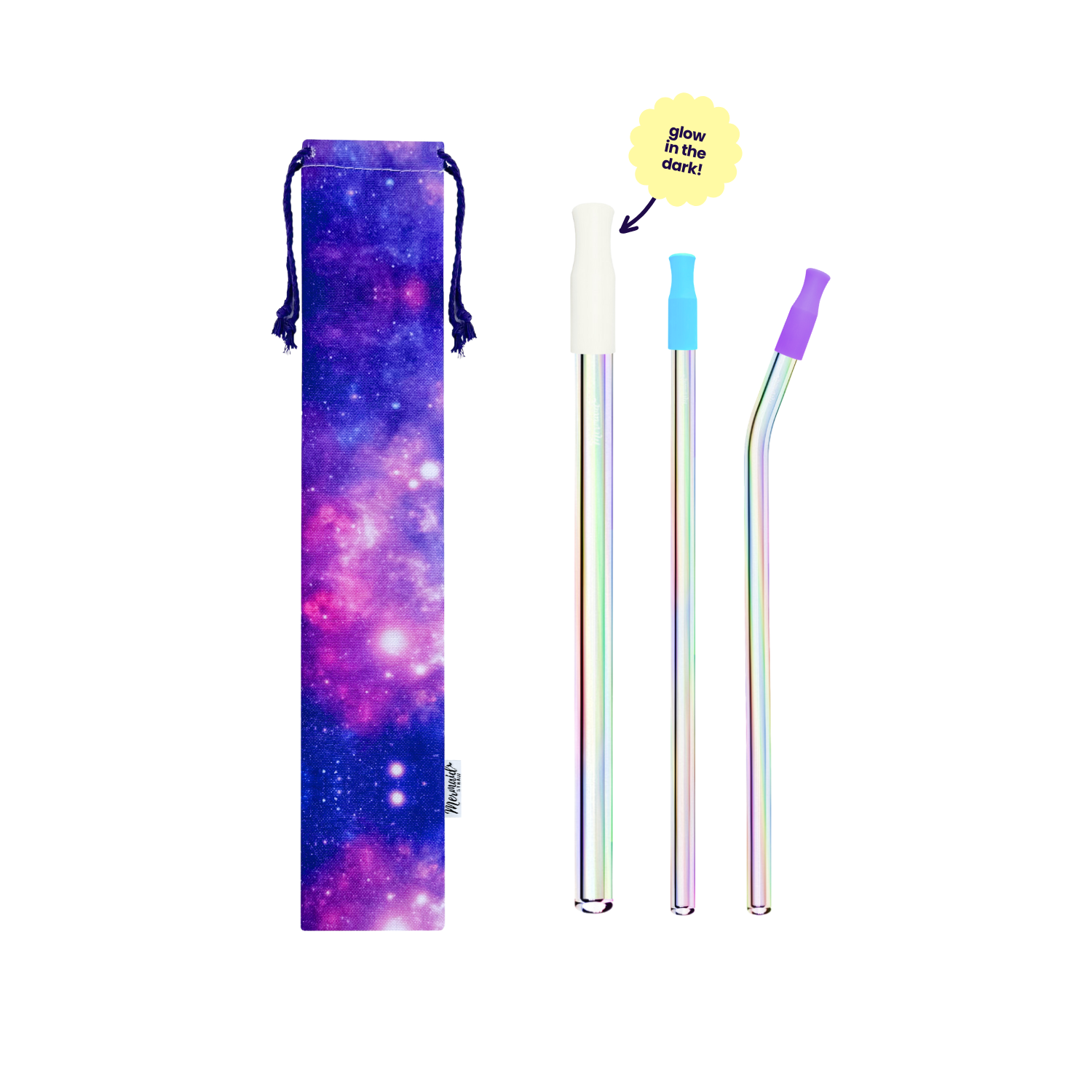 Galaxy Glass Straw Pack