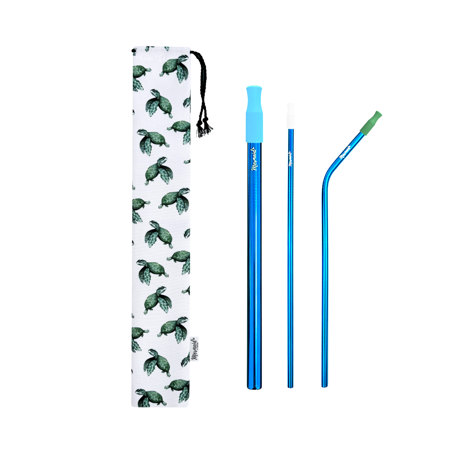 Baby Sea Turtles Stainless Steel Straw Pack