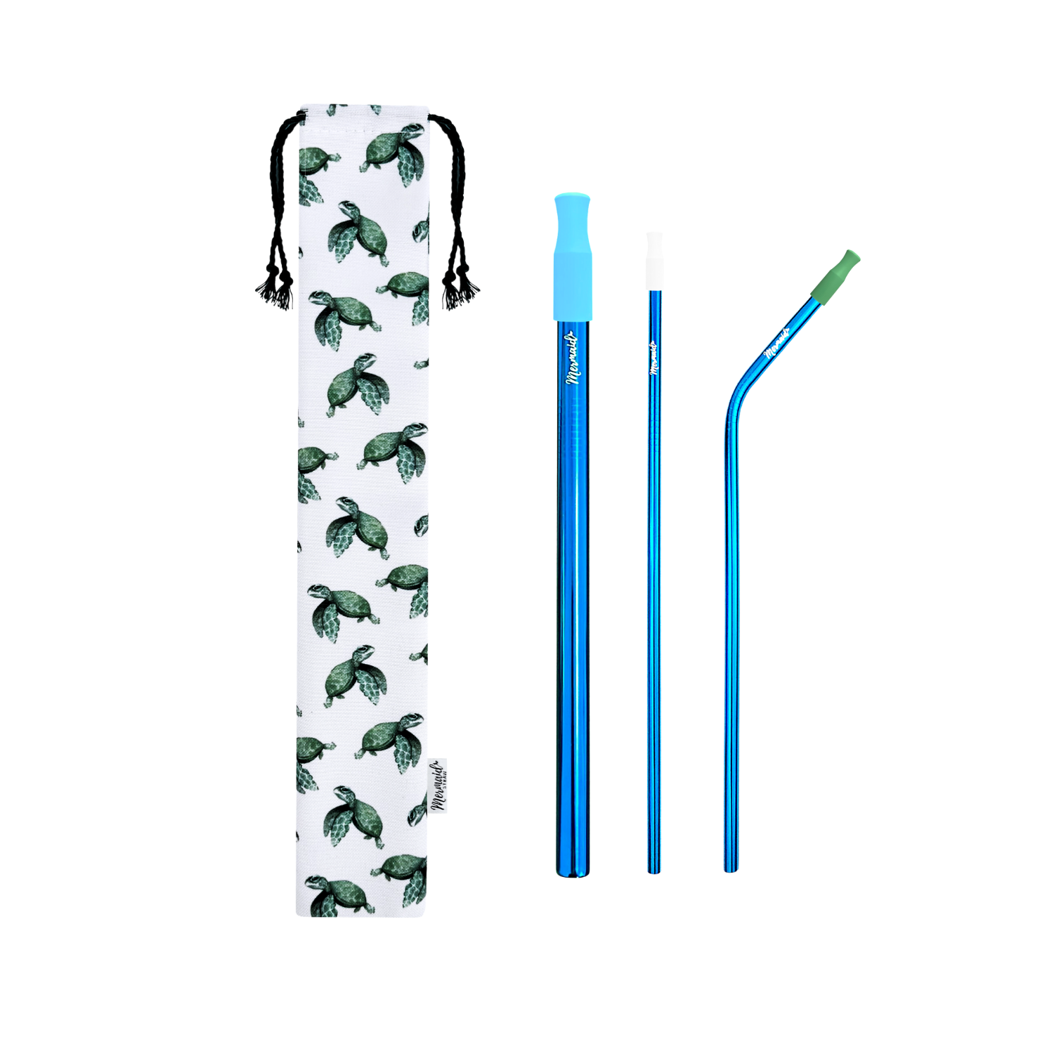 Baby Sea Turtles Stainless Steel Straw Pack