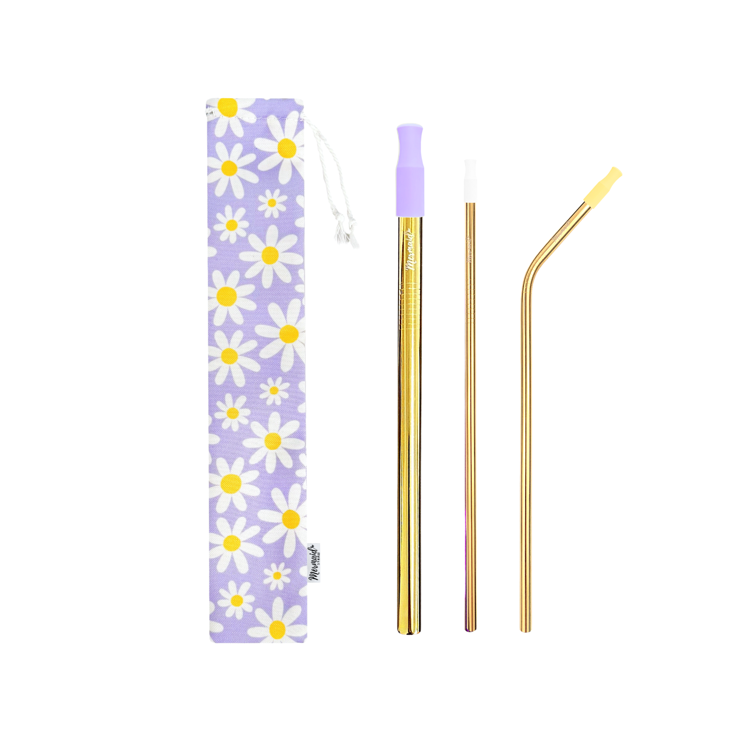 Daisies Stainless Steel Straw Pack