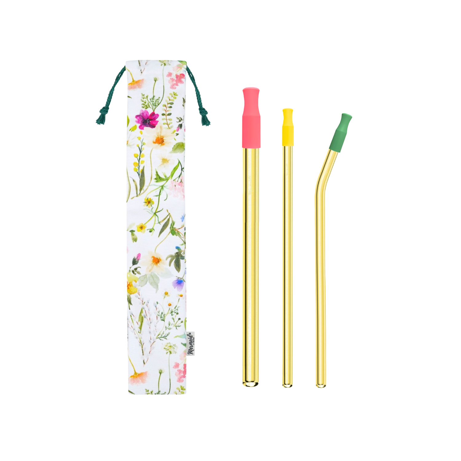 Wildflower Glass Straw Pack