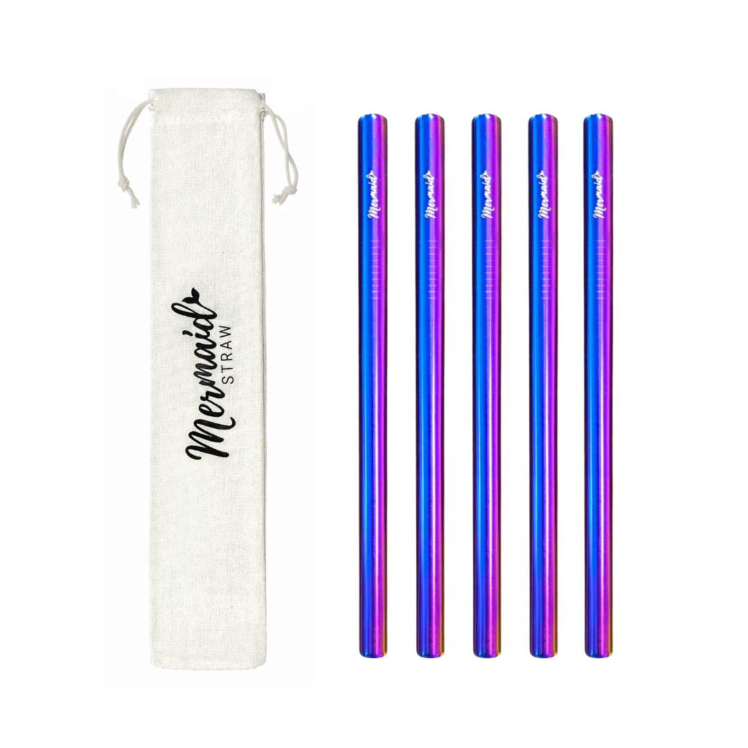 12mm Stainless Steel Straw Packs