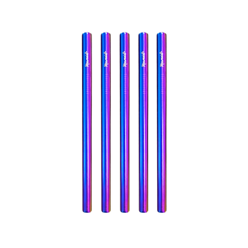 Stainless Steel Smoothie Straw Packs - Mermaid