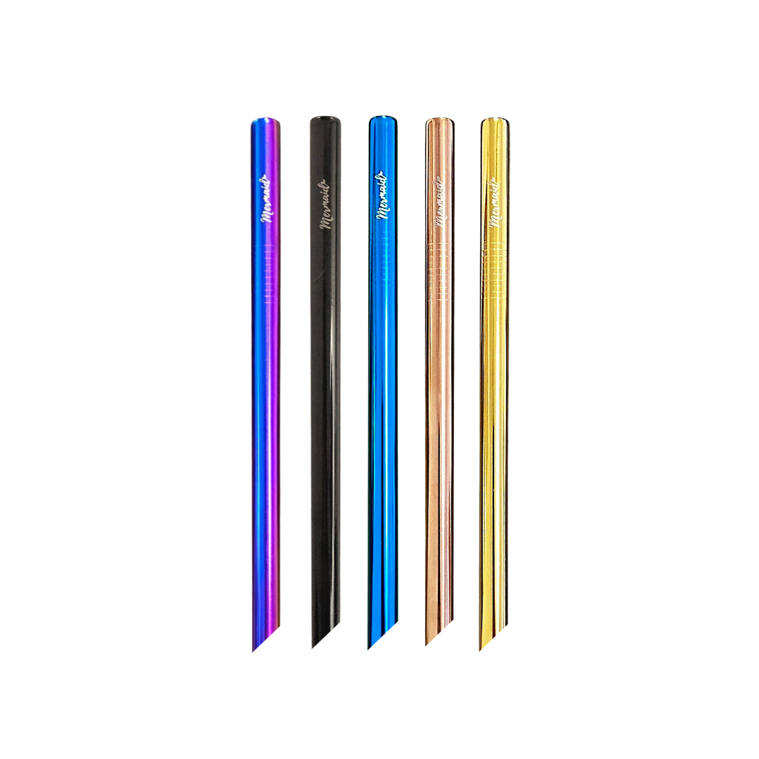 Stainless Steel Boba Straw Packs